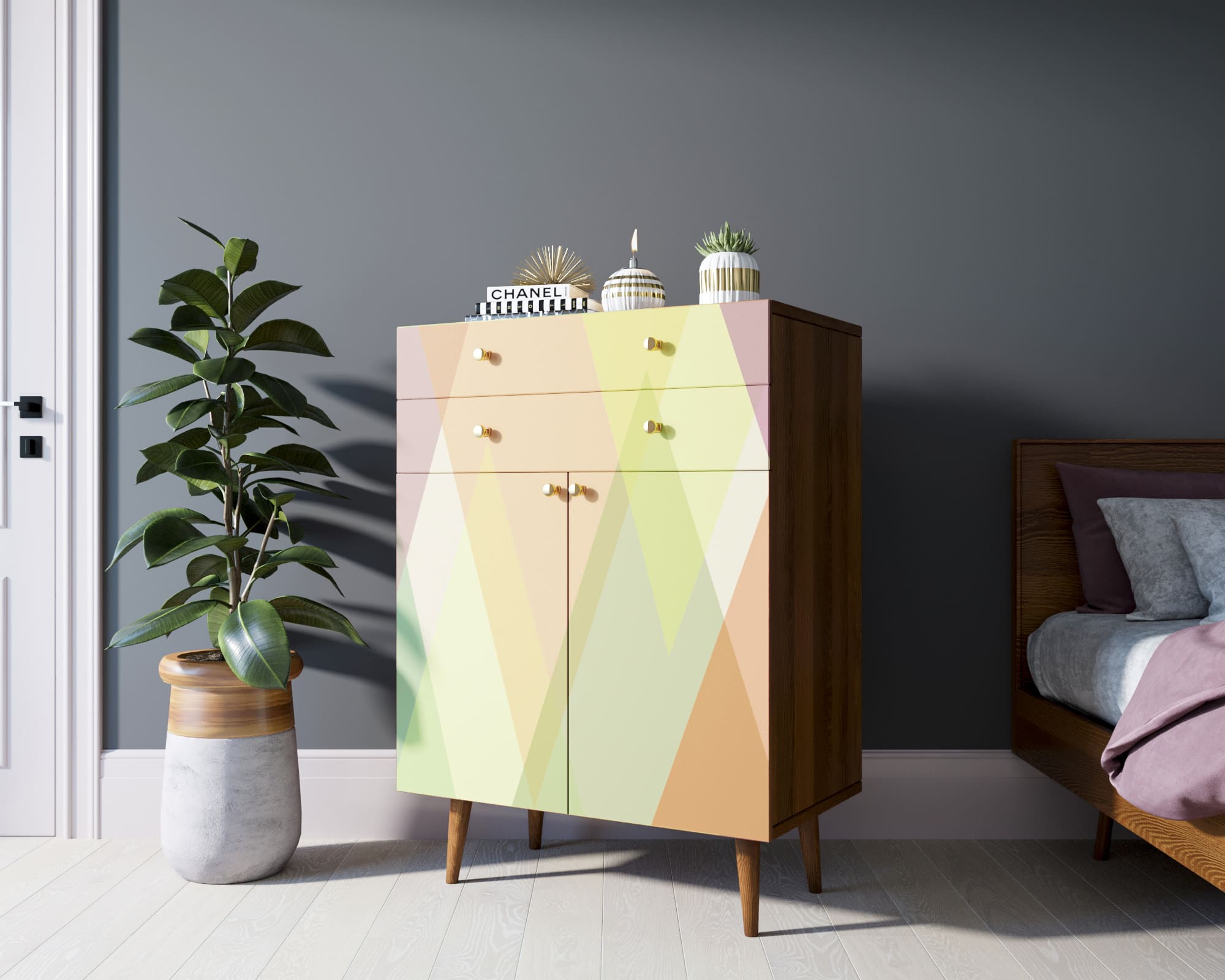 фото Комод "Berber" большой принт 16 арт BB12/Print_16