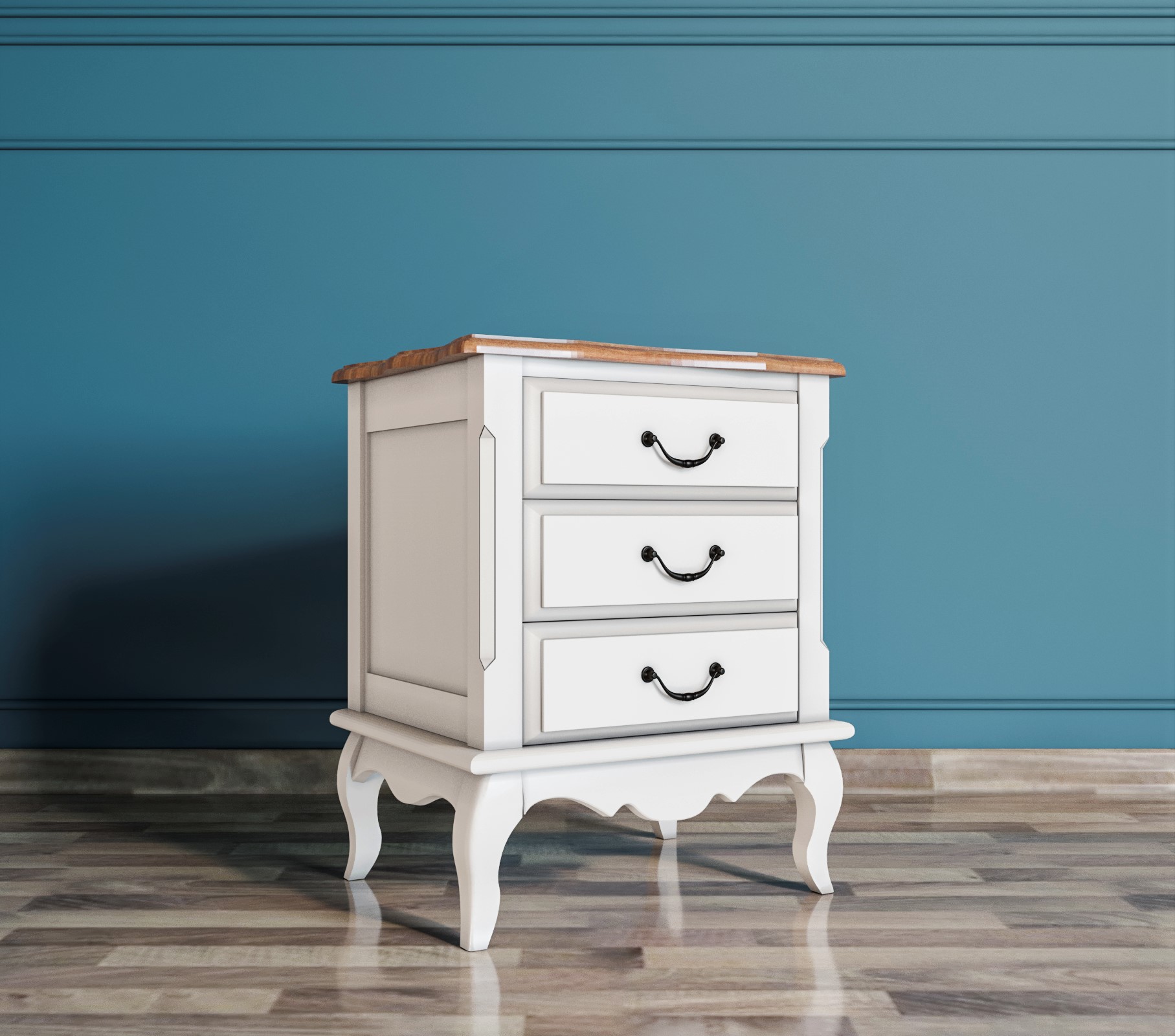 купить Прикроватная тумба Leontina на три ящика арт ST9302/3