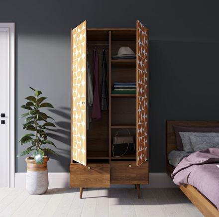 купить Шкаф двухстворчатый "Berber" принт 14 арт BB16/Print_14