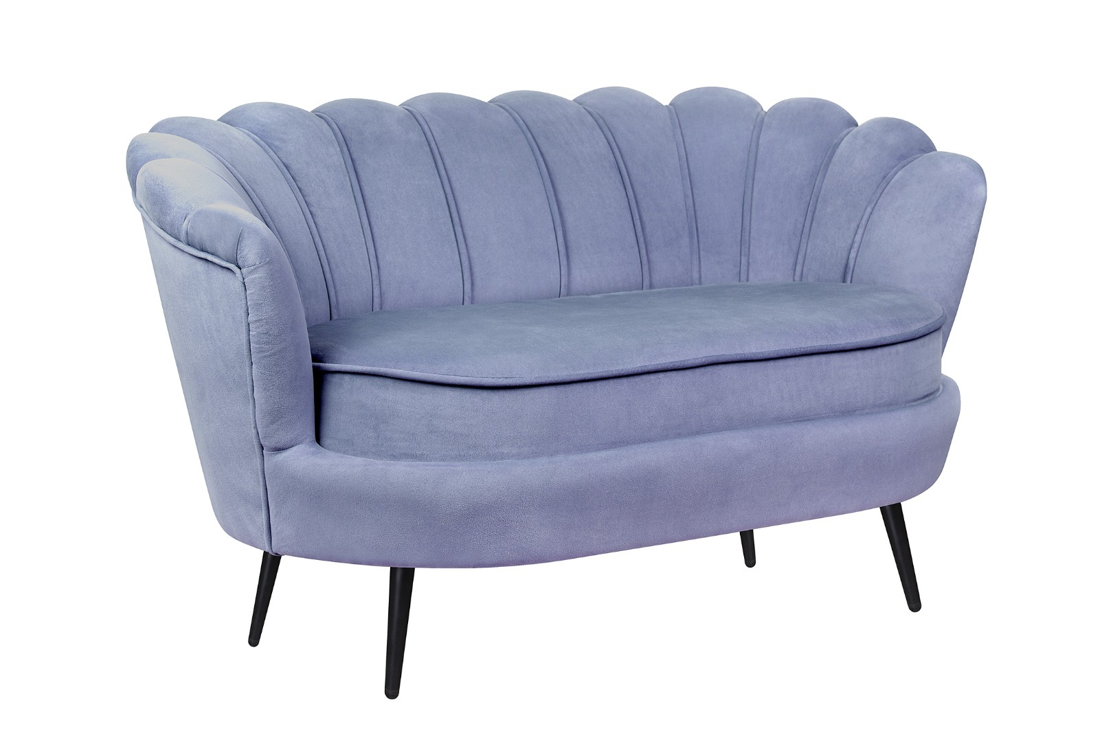 купить Диван ракушка Pearl Double Blue на черных ножках в Москве купить Диван ракушка Pearl Double Blue на черных ножках