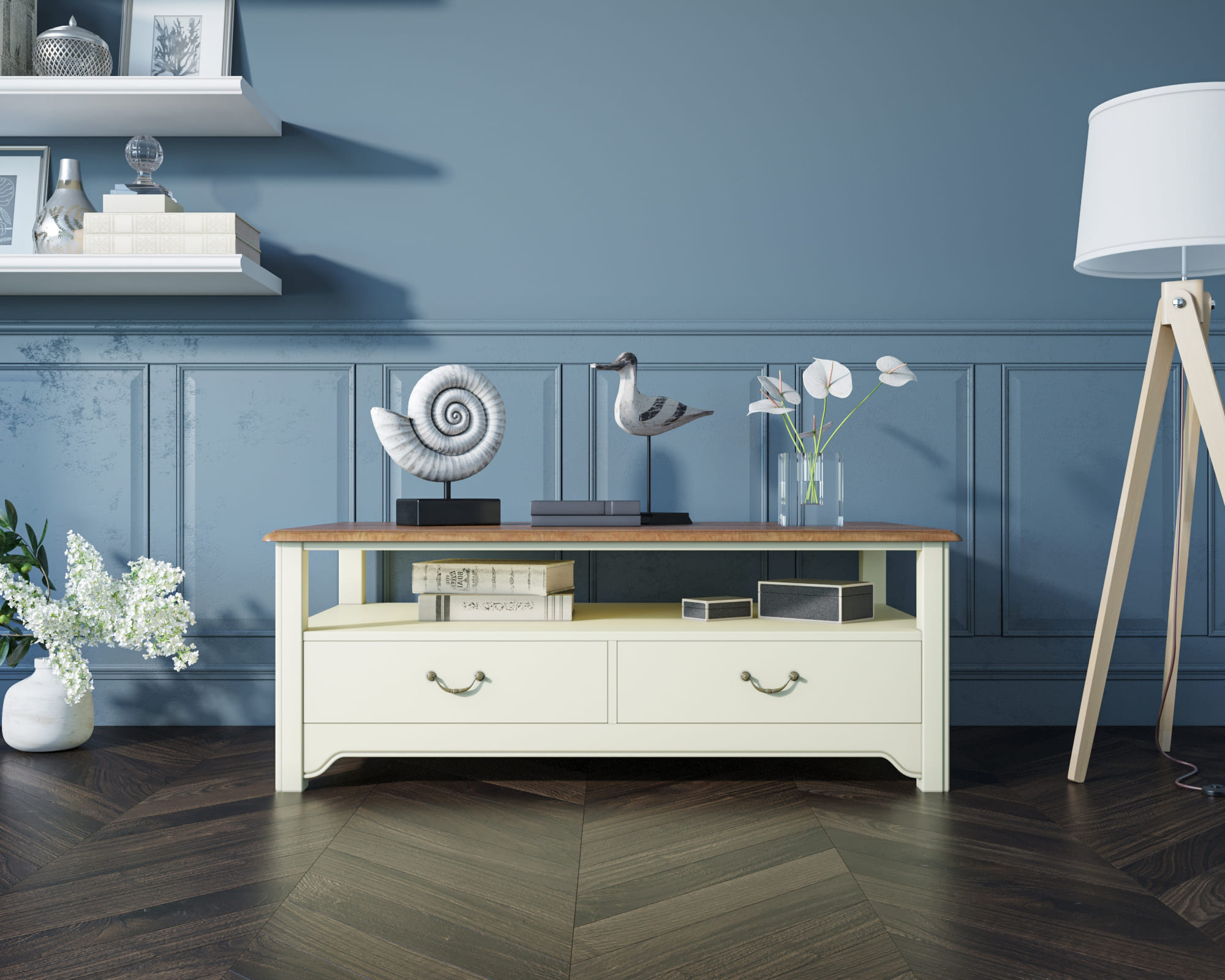 купить Бежевый журнальный стол "Olivia" 4 ящика арт GC1004C в Москве купить Бежевый журнальный стол "Olivia" 4 ящика арт GC1004C