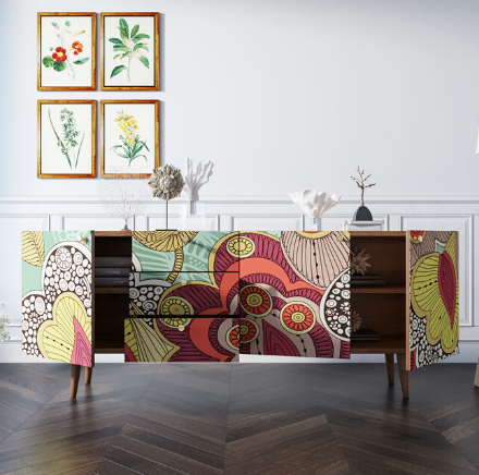 купить Комод "Berber" удлиненный 6 принт арт BB11/Print_06