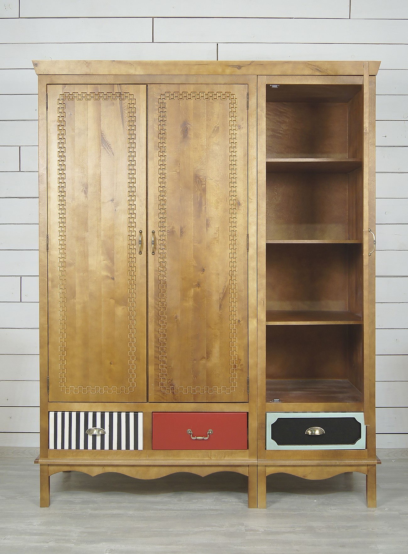 купить Шкаф трехстворчатый "Gouache Birch" арт М10527/3ETG в Москве купить Шкаф трехстворчатый "Gouache Birch" арт М10527/3ETG