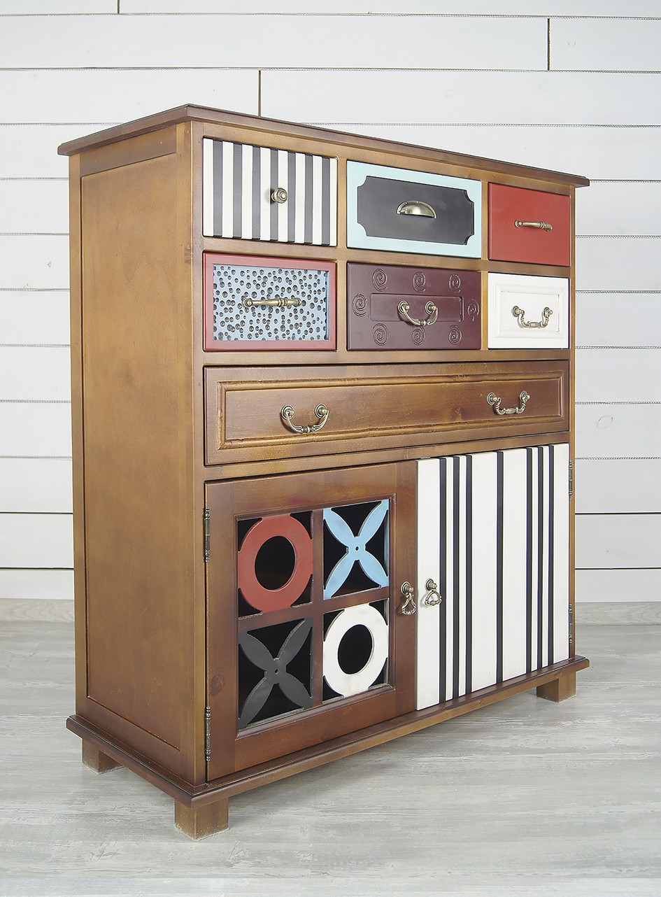 Вертикальный комод Gouache Birch (7 ящиков) арт G20017ETG/1 в интернет-магазине