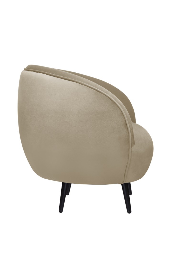 заказать Мягкое кресло Small Benee Taupe на черных ножках в Москве заказать Мягкое кресло Small Benee Taupe на черных ножках