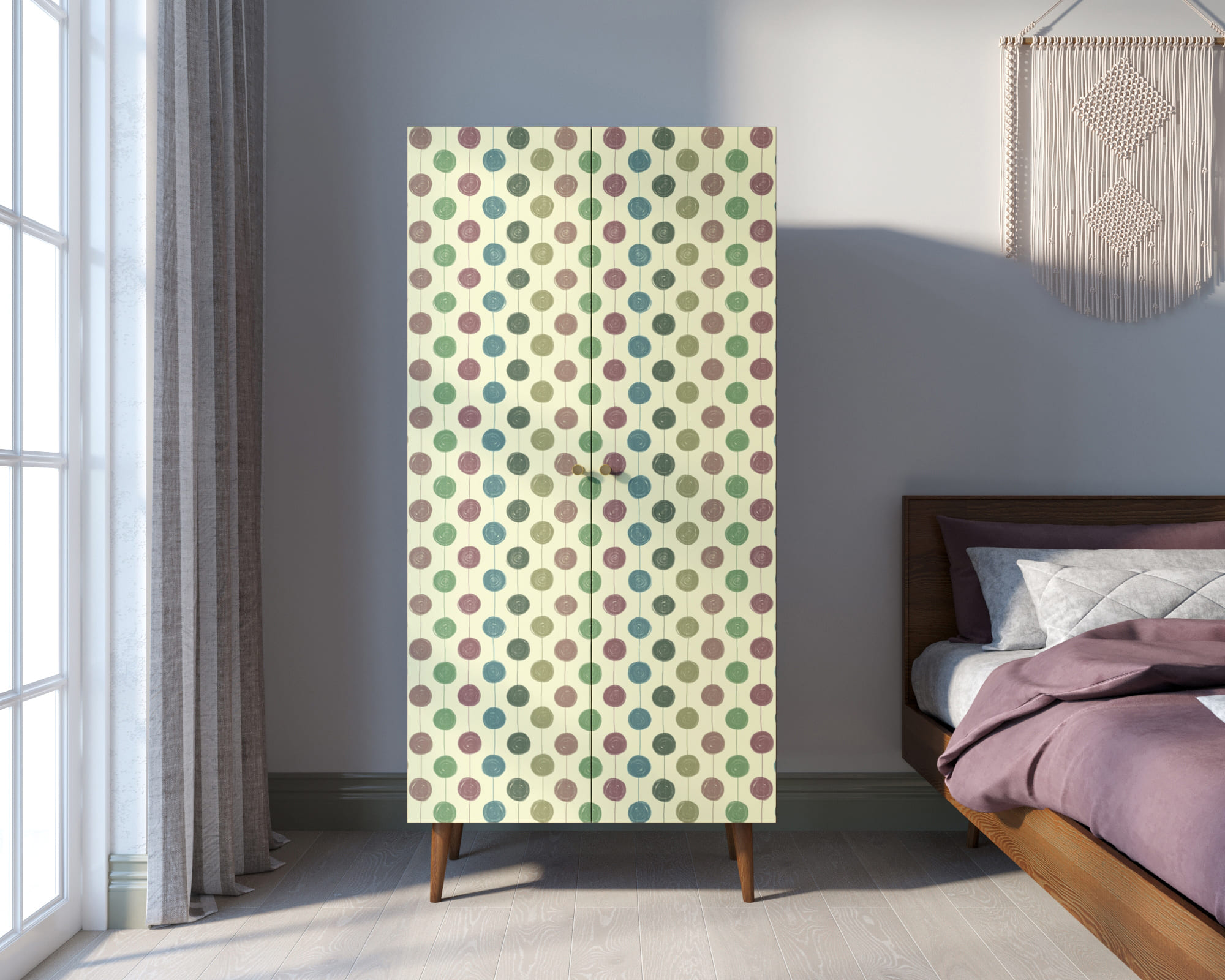 Шкаф малый двухстворчатый "Berber" принт 24 арт BB08/Print_24 в интерьере в Москве Шкаф малый двухстворчатый "Berber" принт 24 арт BB08/Print_24 в интерьере