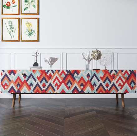 купить Комод "Berber" с ящиками низкий под TV принт 2 арт BB19/Print_02 в Москве купить Комод "Berber" с ящиками низкий под TV принт 2 арт BB19/Print_02