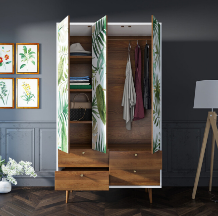 купить Шкаф трехстворчатый "Berber" принт 4 арт BB02/Print_04