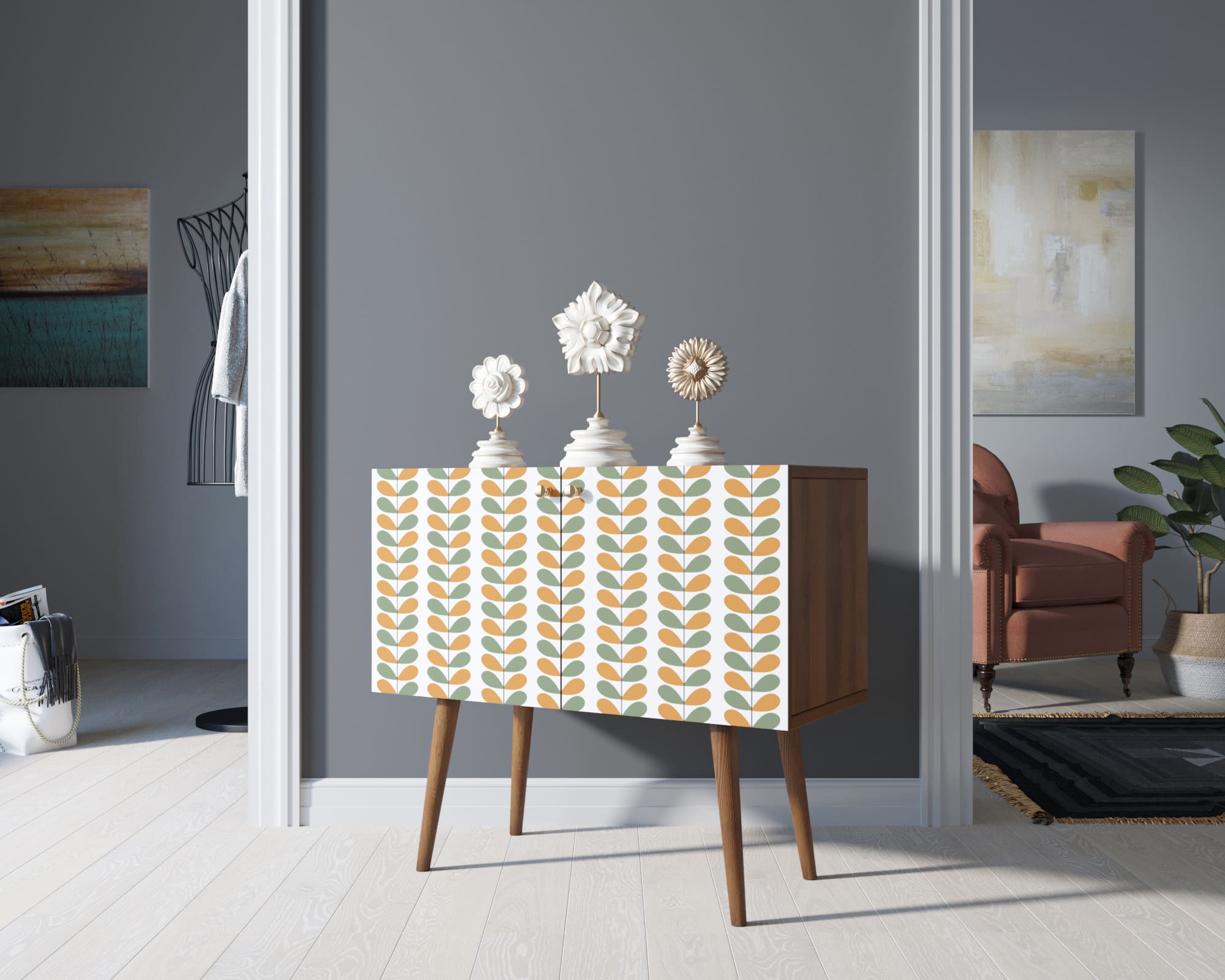 фото Комод на высоких ножках "Berber" малый принт 23 арт BB13/Print_23 в Москве фото Комод на высоких ножках "Berber" малый принт 23 арт BB13/Print_23