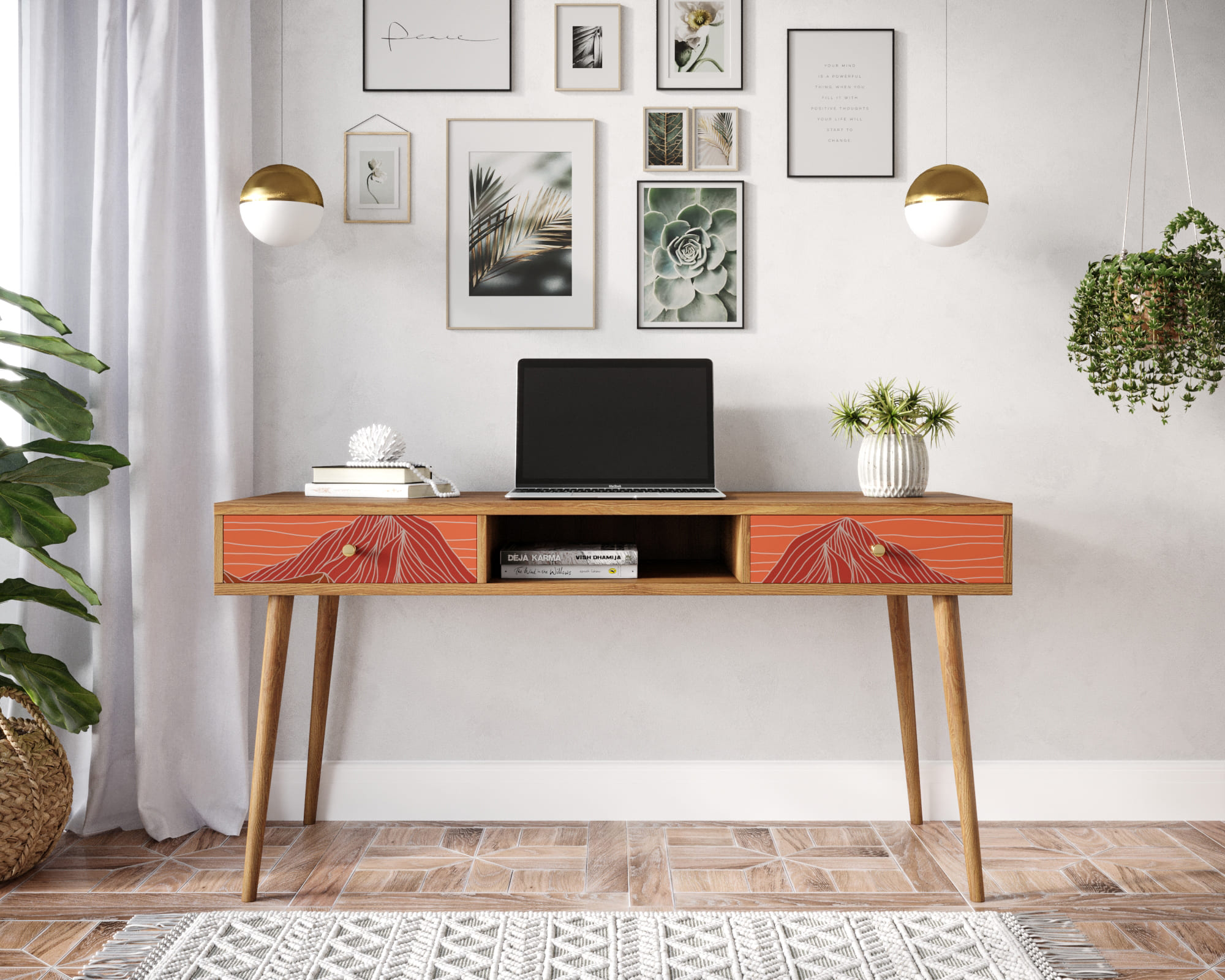 Стол рабочий "Berber" принт 49 арт BB18/Print_49 в интернет-магазине