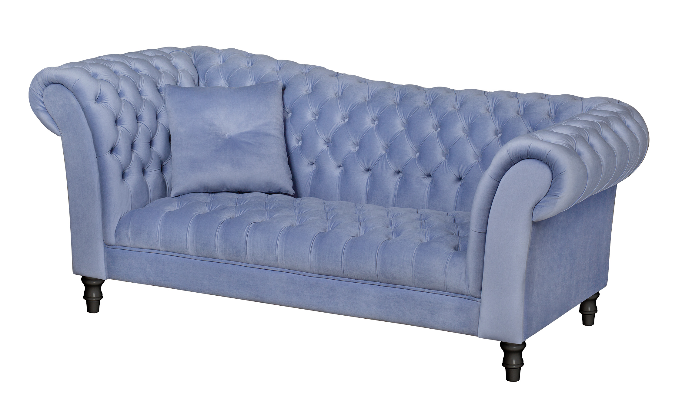 купить Двухместный диван Lina Blue-B синий