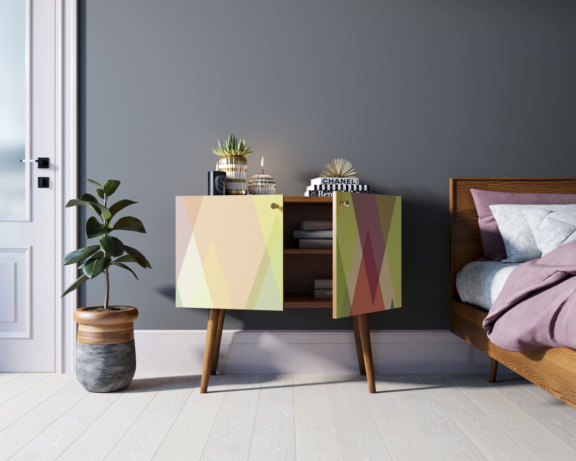 Комод на высоких ножках "Berber" малый принт 16 арт BB13/Print_16 в интернет-магазине в Москве Комод на высоких ножках "Berber" малый принт 16 арт BB13/Print_16 в интернет-магазине