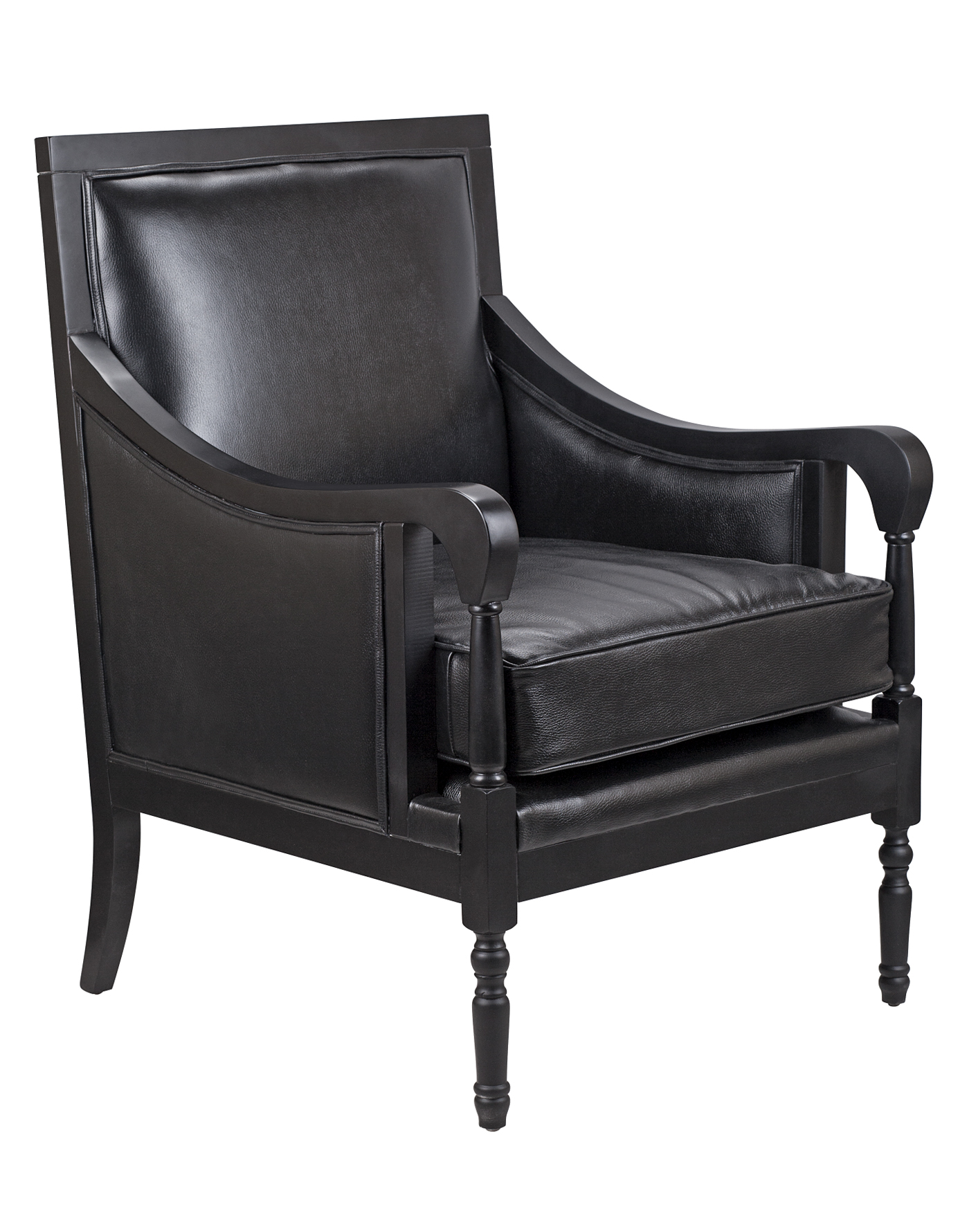 купить Классическое американское кресло Colin Black Leather в Москве купить Классическое американское кресло Colin Black Leather