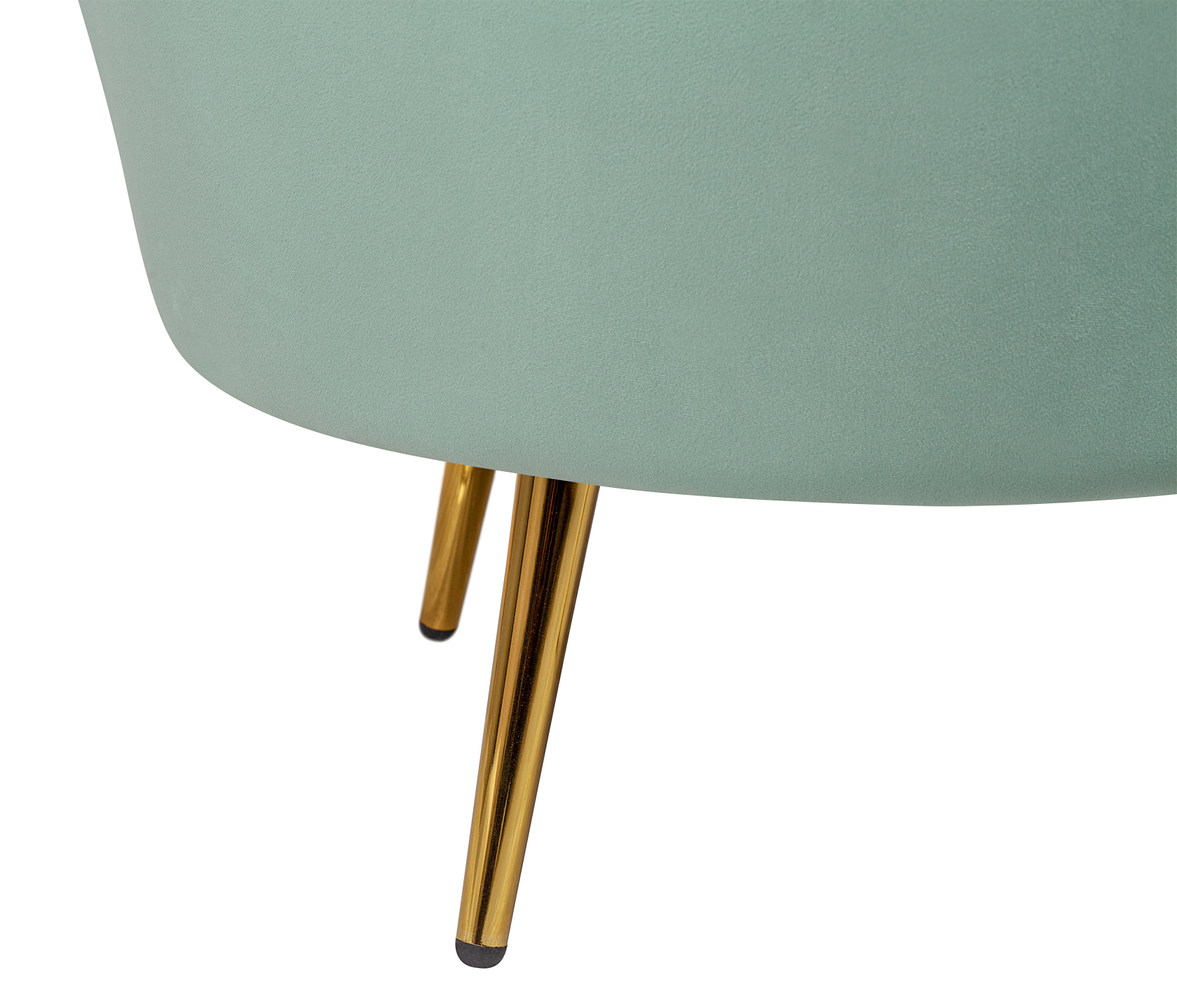 Низкое кресло ракушка Pearl Green в интерьере