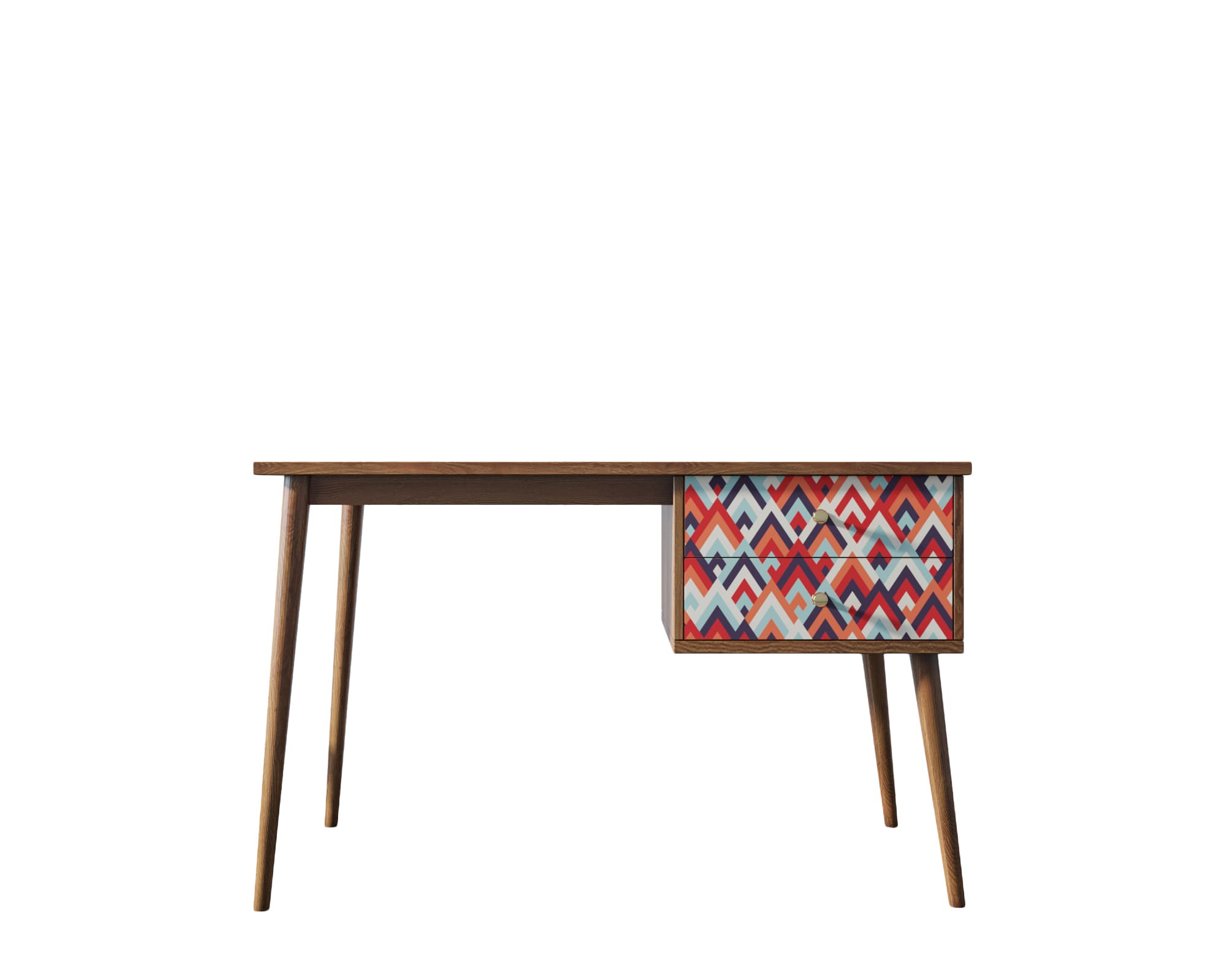 заказать Стол рабочий "Berber" принт 2 с одной тумбой арт BB20/Print_02