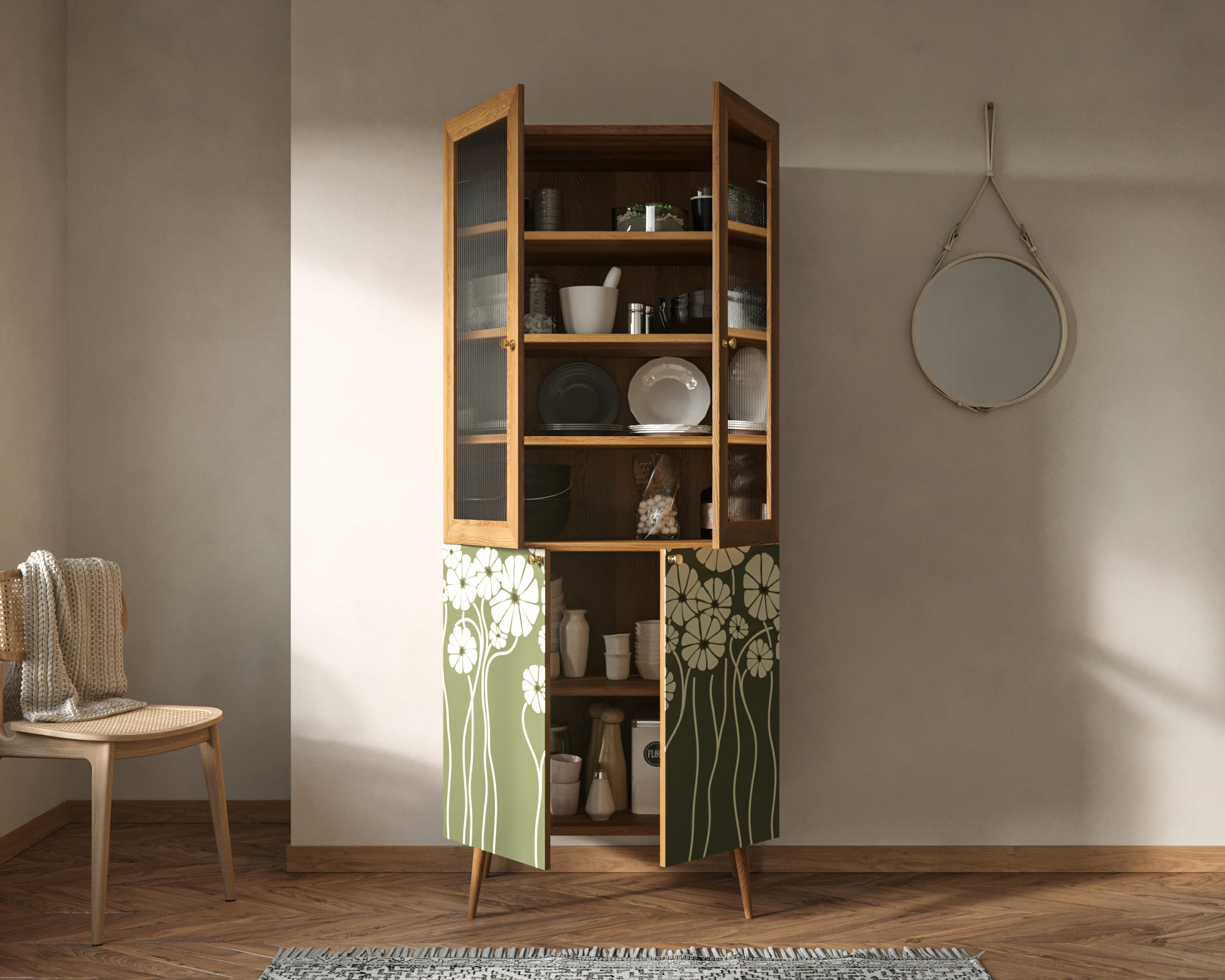 купить Буфет "Berber" малый  арт BB30/Print_53