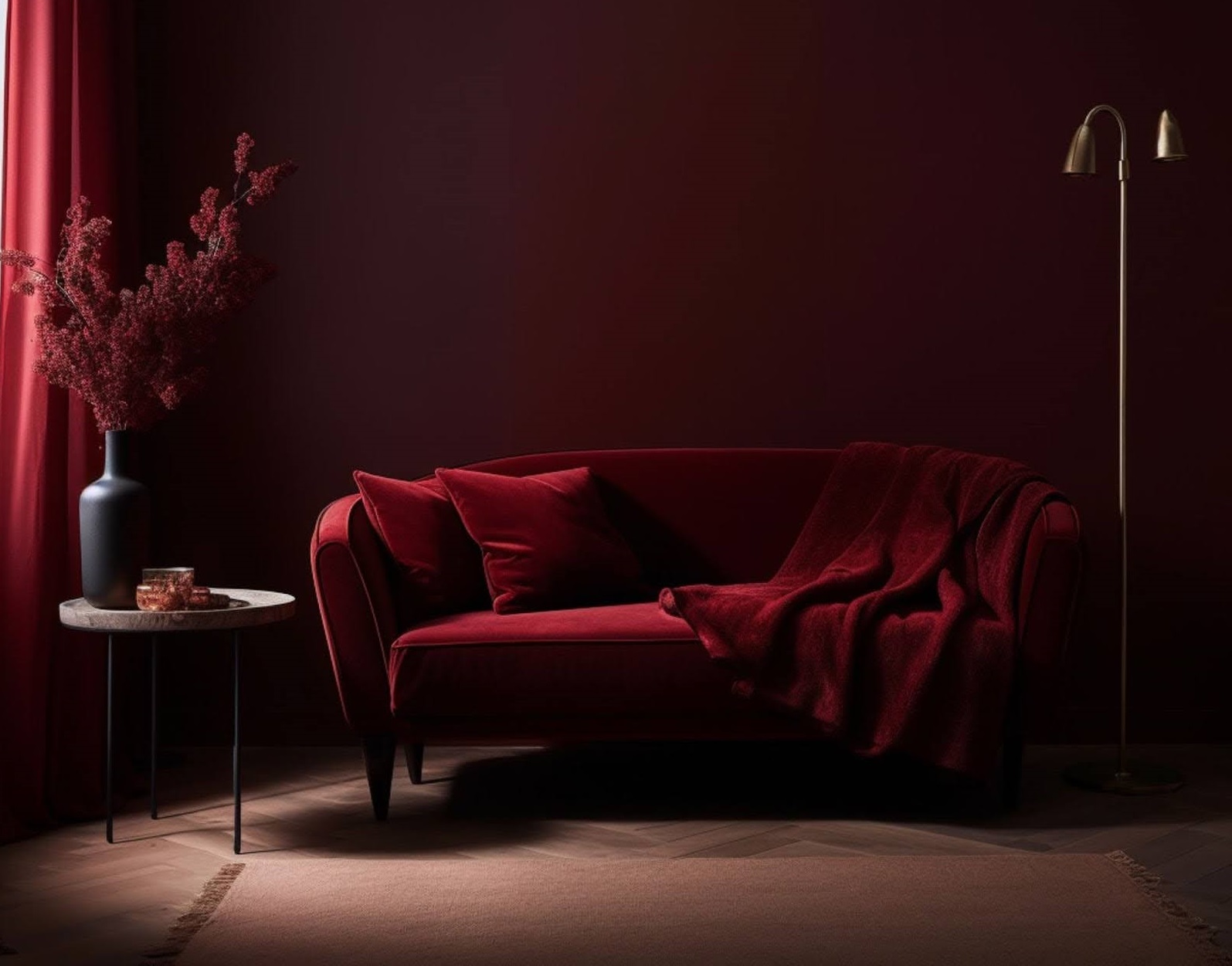 Бордовый цвет в интерьере: элегантность и глубина в оформлении пространства