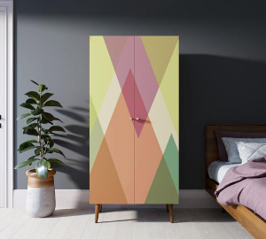 Шкаф малый двухстворчатый "Berber" принт 16 арт BB08/Print_16 в Москве Шкаф малый двухстворчатый "Berber" принт 16 арт BB08/Print_16