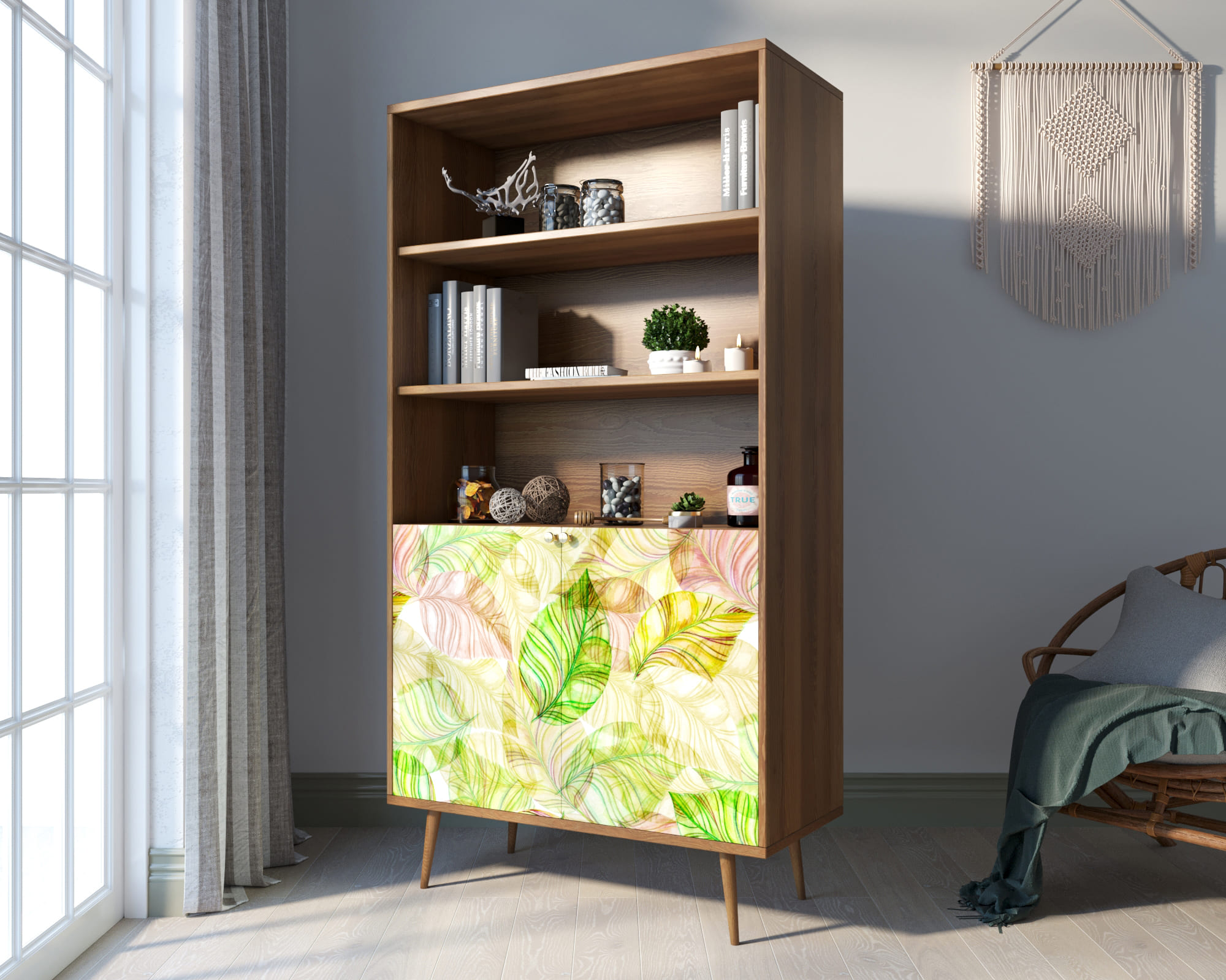 заказать Стеллаж с дверками "Berber" принт 29 арт BB26/Print_29