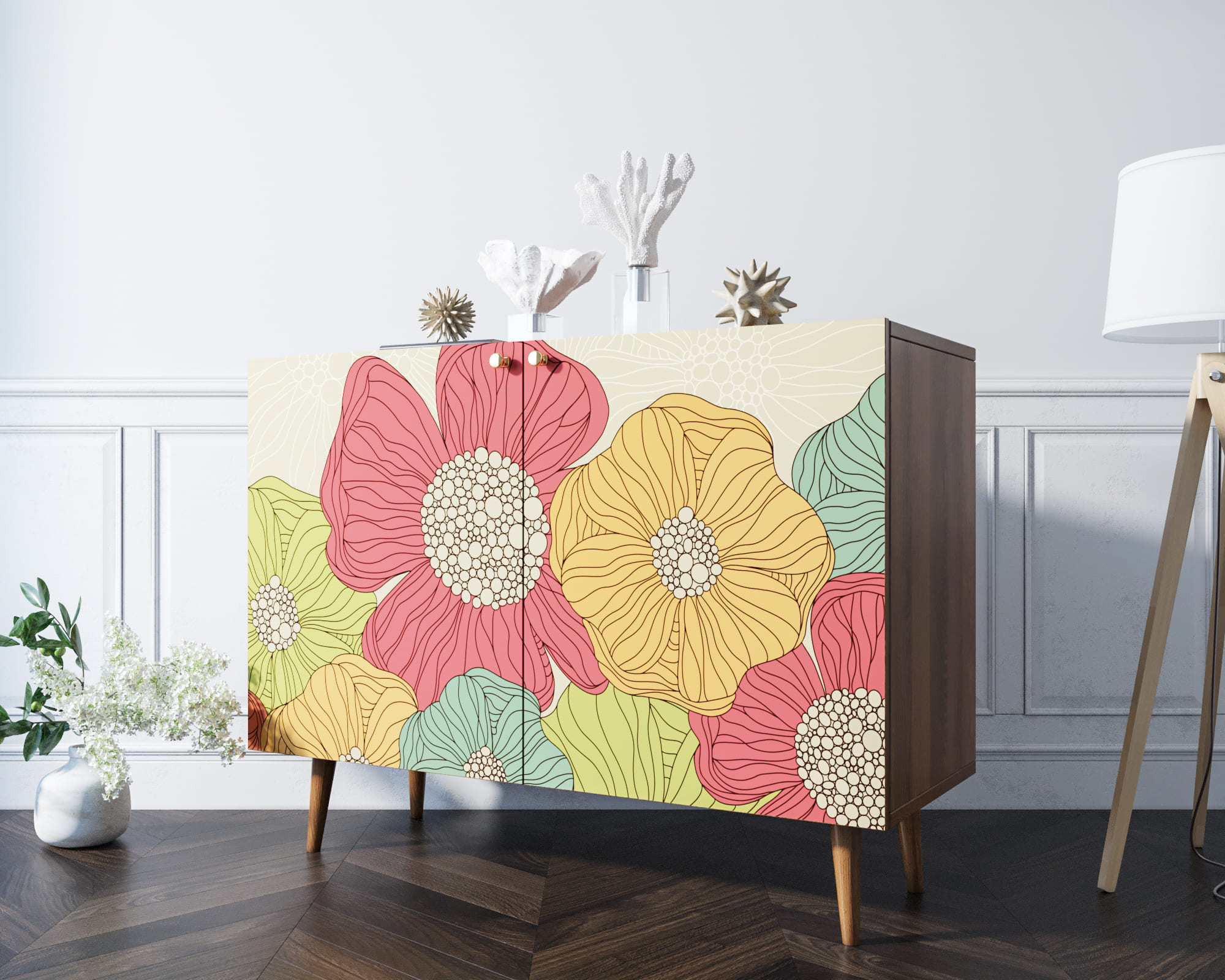 фото Комод "Berber" две дверки 5 принт арт BB04/Print_05