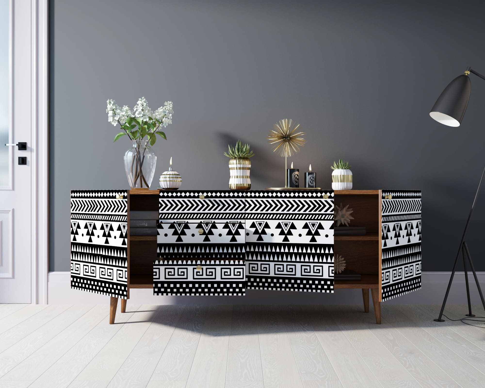 Комод "Berber" удлиненный принт 19 арт BB11/Print_19 в интернет-магазине в Москве Комод "Berber" удлиненный принт 19 арт BB11/Print_19 в интернет-магазине