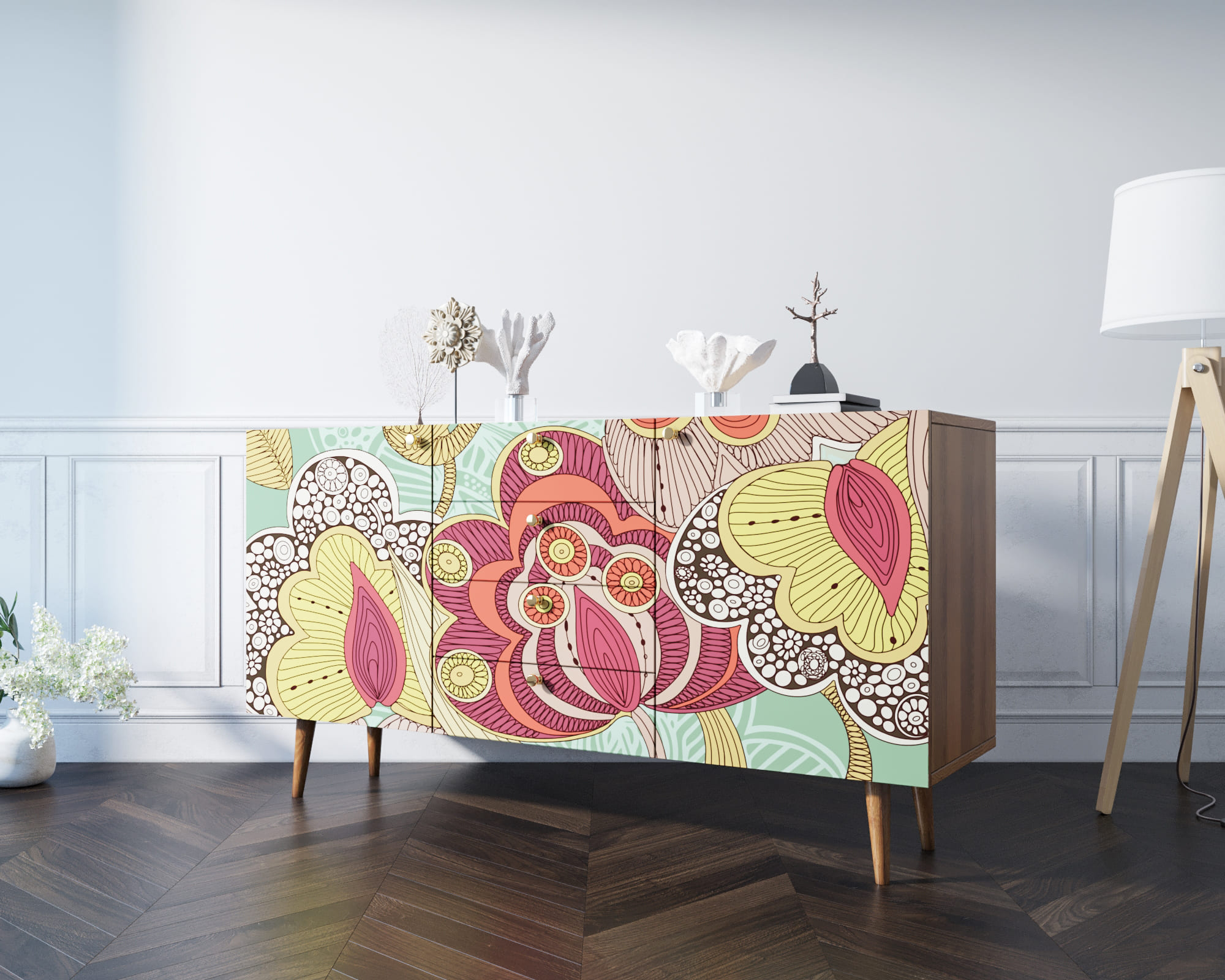 Комод "Berber" с ящиками 6 принт арт BB14/Print_06 в интернет-магазине в Москве Комод "Berber" с ящиками 6 принт арт BB14/Print_06 в интернет-магазине