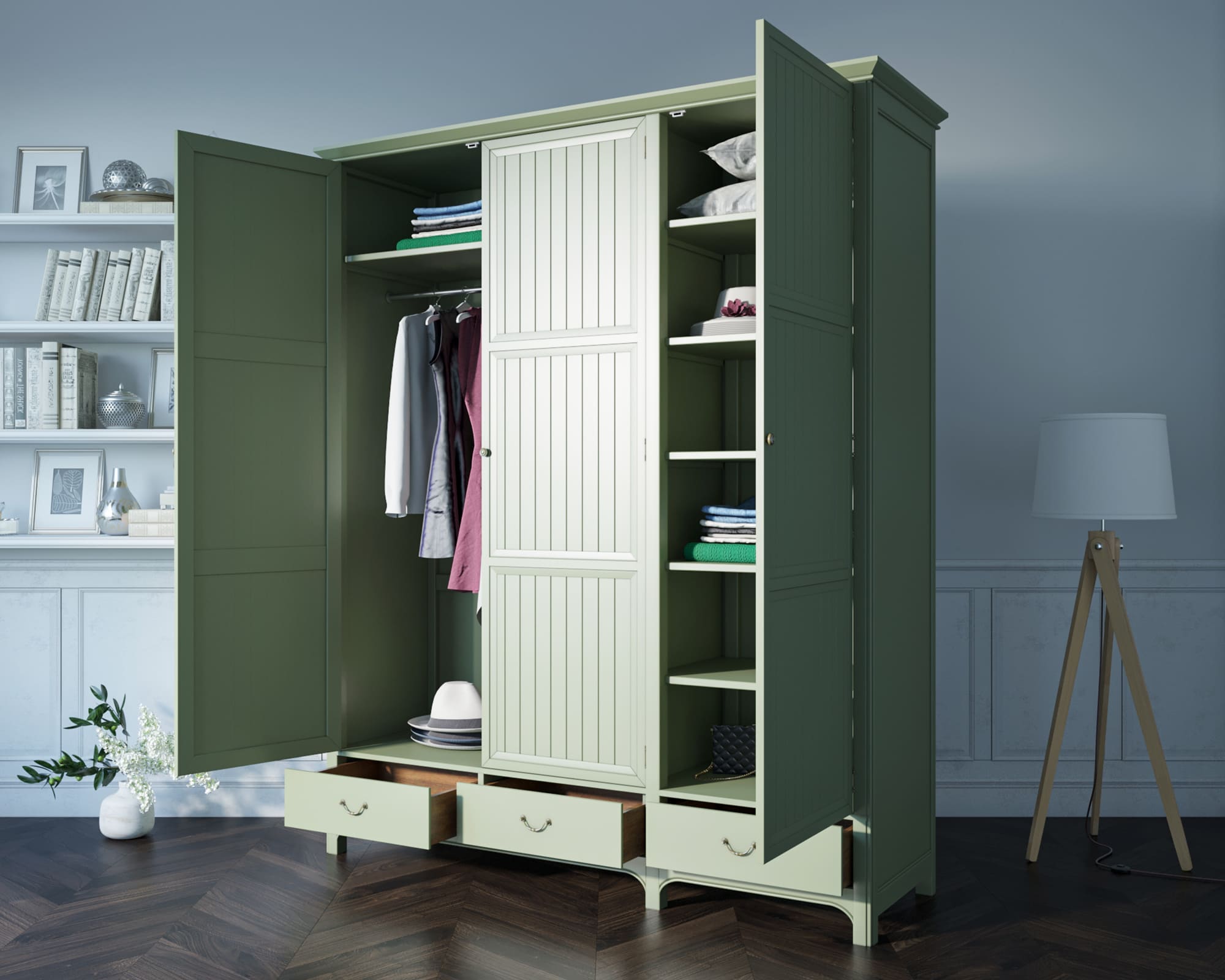 Трехстворчатый шкаф "Olivia" арт GA2004/3 в интернет-магазине