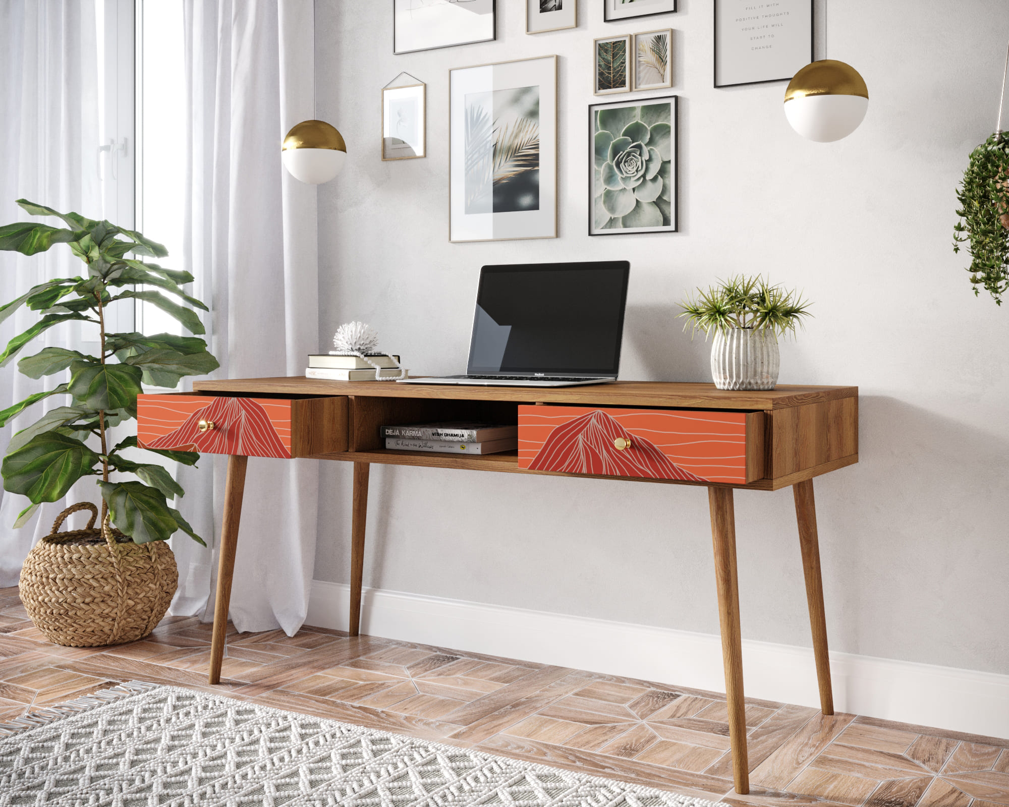 купить Стол рабочий "Berber" принт 49 арт BB18/Print_49