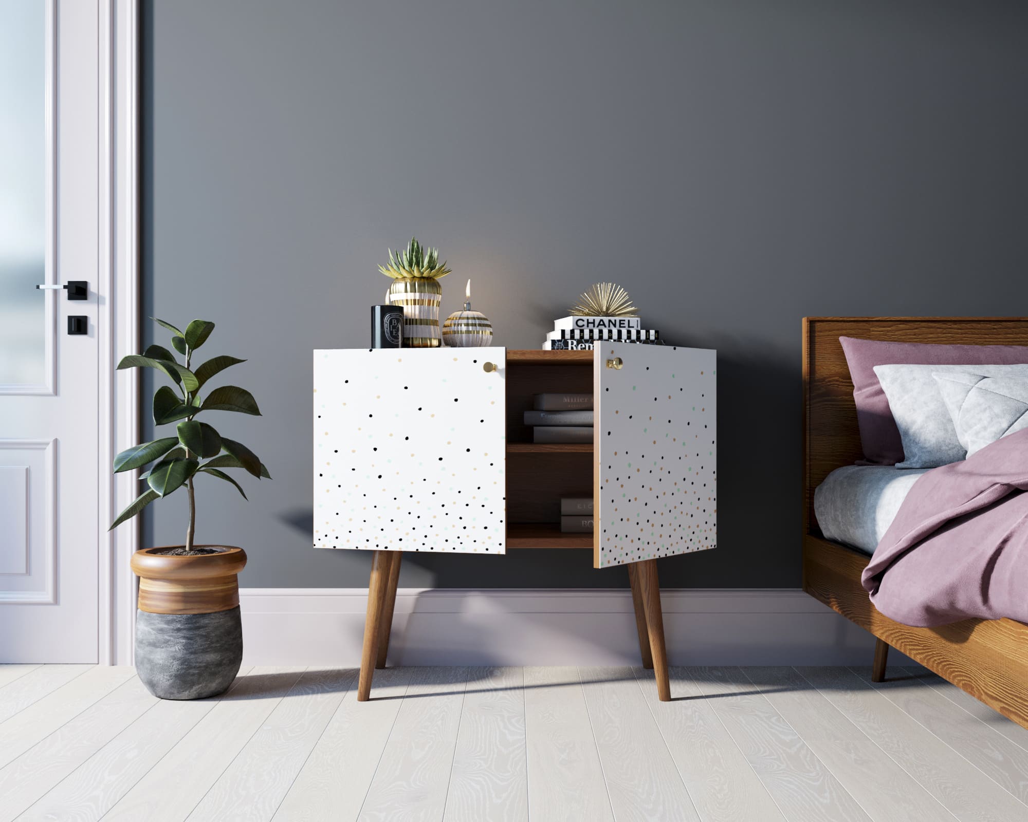 Комод на высоких ножках "Berber" малый принт 15 арт BB13/Print_15 в интернет-магазине в Москве Комод на высоких ножках "Berber" малый принт 15 арт BB13/Print_15 в интернет-магазине