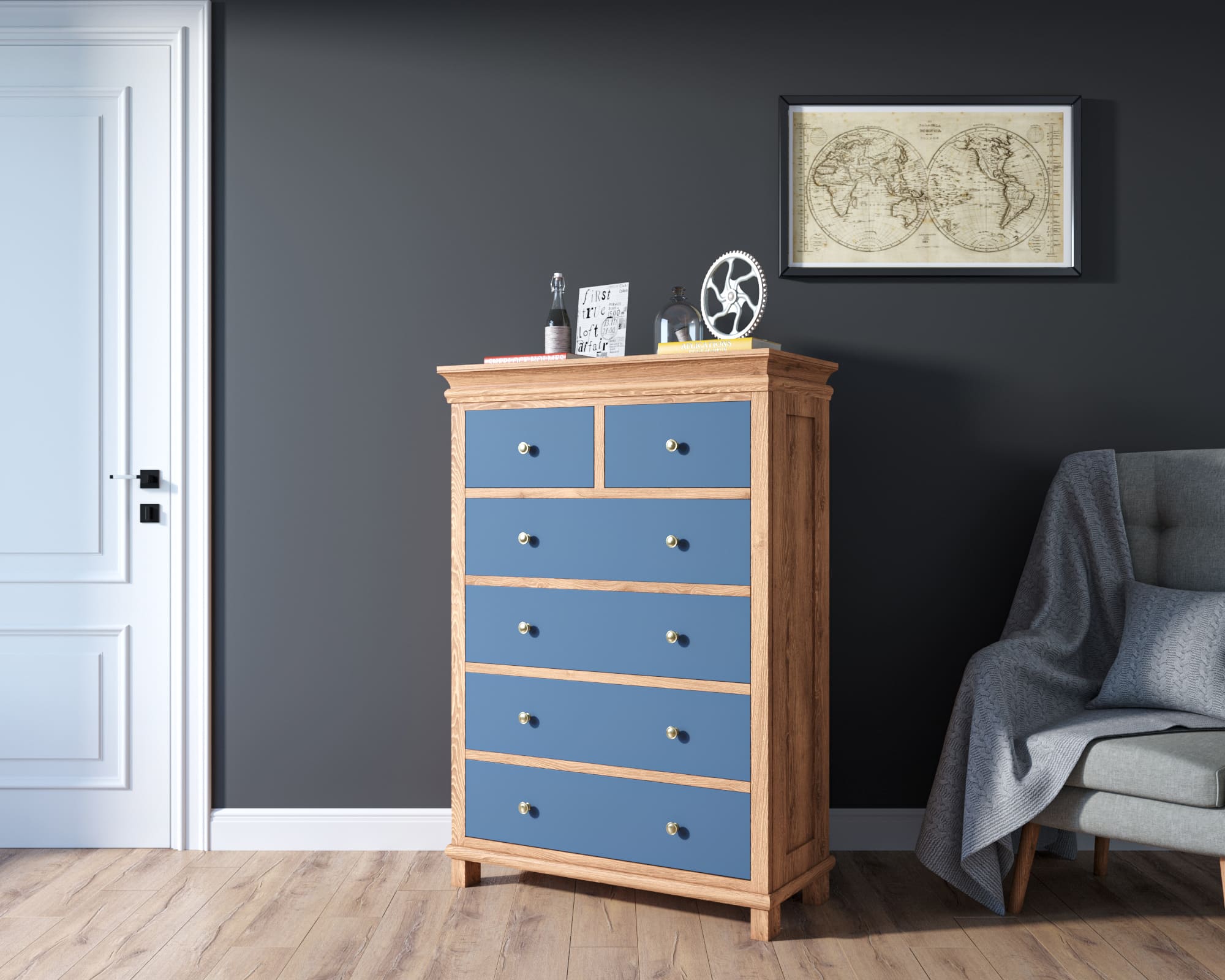 заказать Комод "Jules Verne" высокий из березы и ясеня арт JV35ETGYB в Москве заказать Комод "Jules Verne" высокий из березы и ясеня арт JV35ETGYB