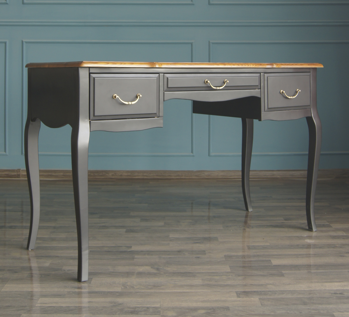 купить Стол письменный "Leontina Black" арт ST9347BLK