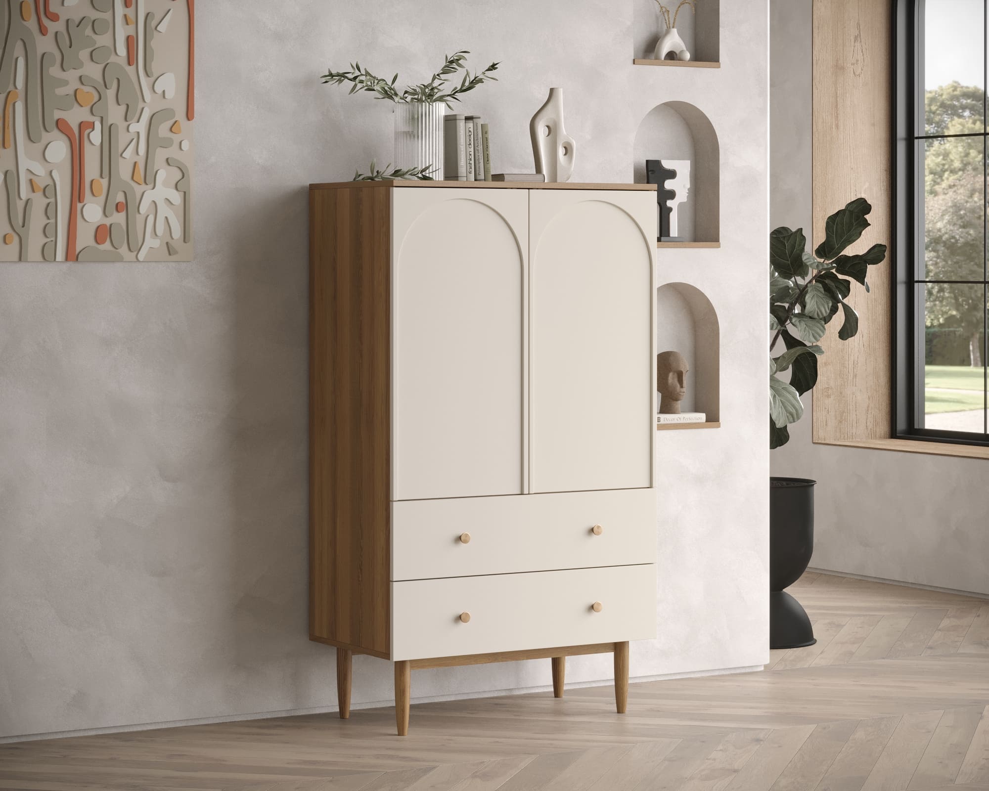 Комод с двумя дверками и двумя ящиками "Arka" AR14 в интернет-магазине