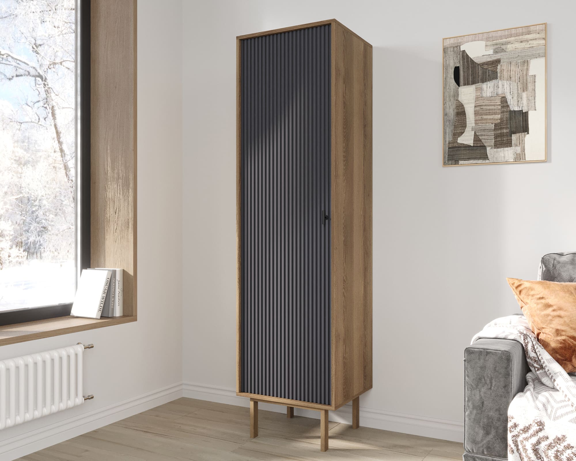 заказать Шкаф c одной дверкой "Emerson" арт EM101/7024/L в Москве заказать Шкаф c одной дверкой "Emerson" арт EM101/7024/L