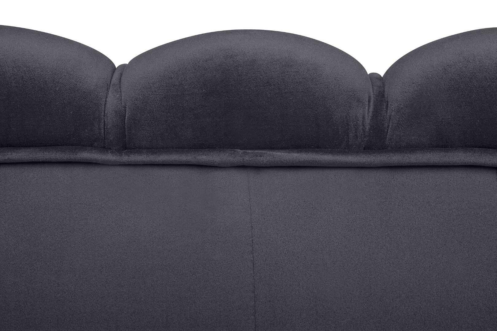 фото Дизайнерский диван Pearl Double Black на черных ножках