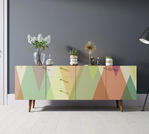 Комод "Berber" удлиненный принт 16 арт BB11/Print_16