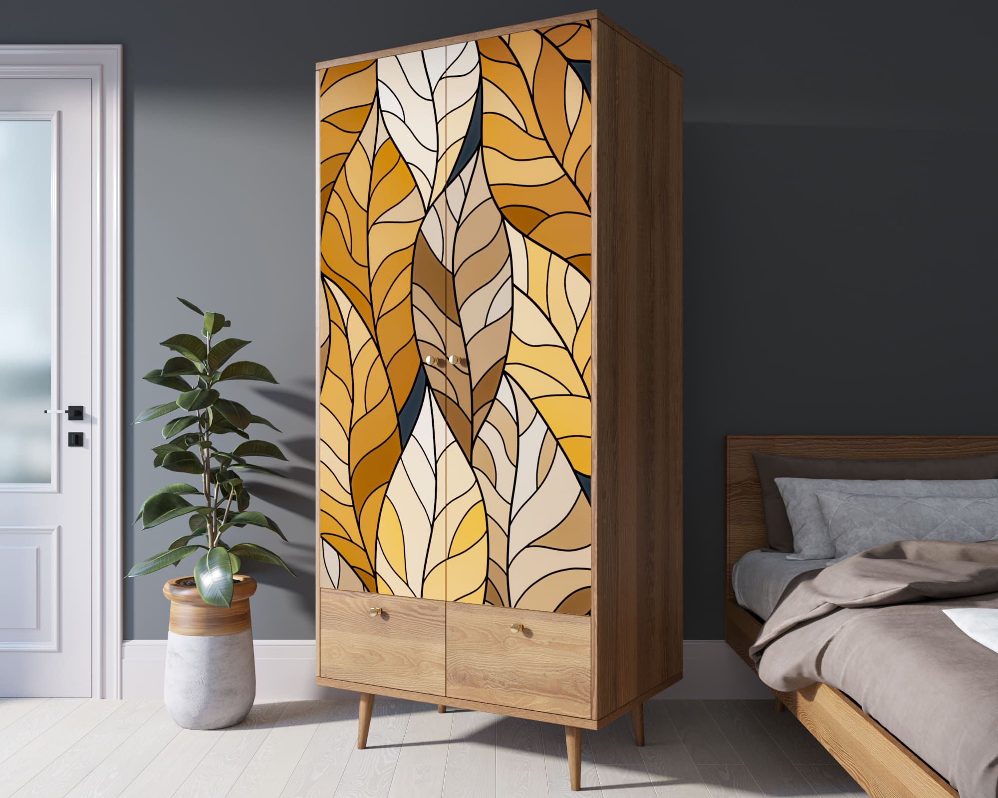 заказать Шкаф двухстворчатый "Berber" принт 8 арт BB16/Print_08