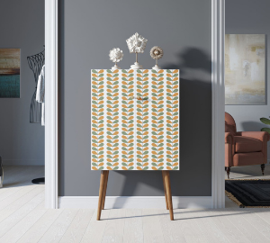 Комод на высоких ножках "Berber" принт 23 арт BB09/Print_23