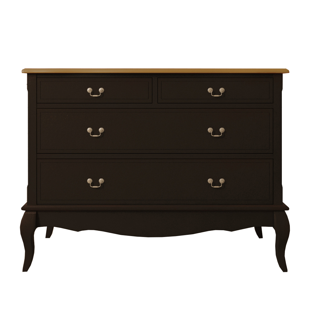 купить Комод «Leontina Black» на 4 ящика арт ST9315BLK