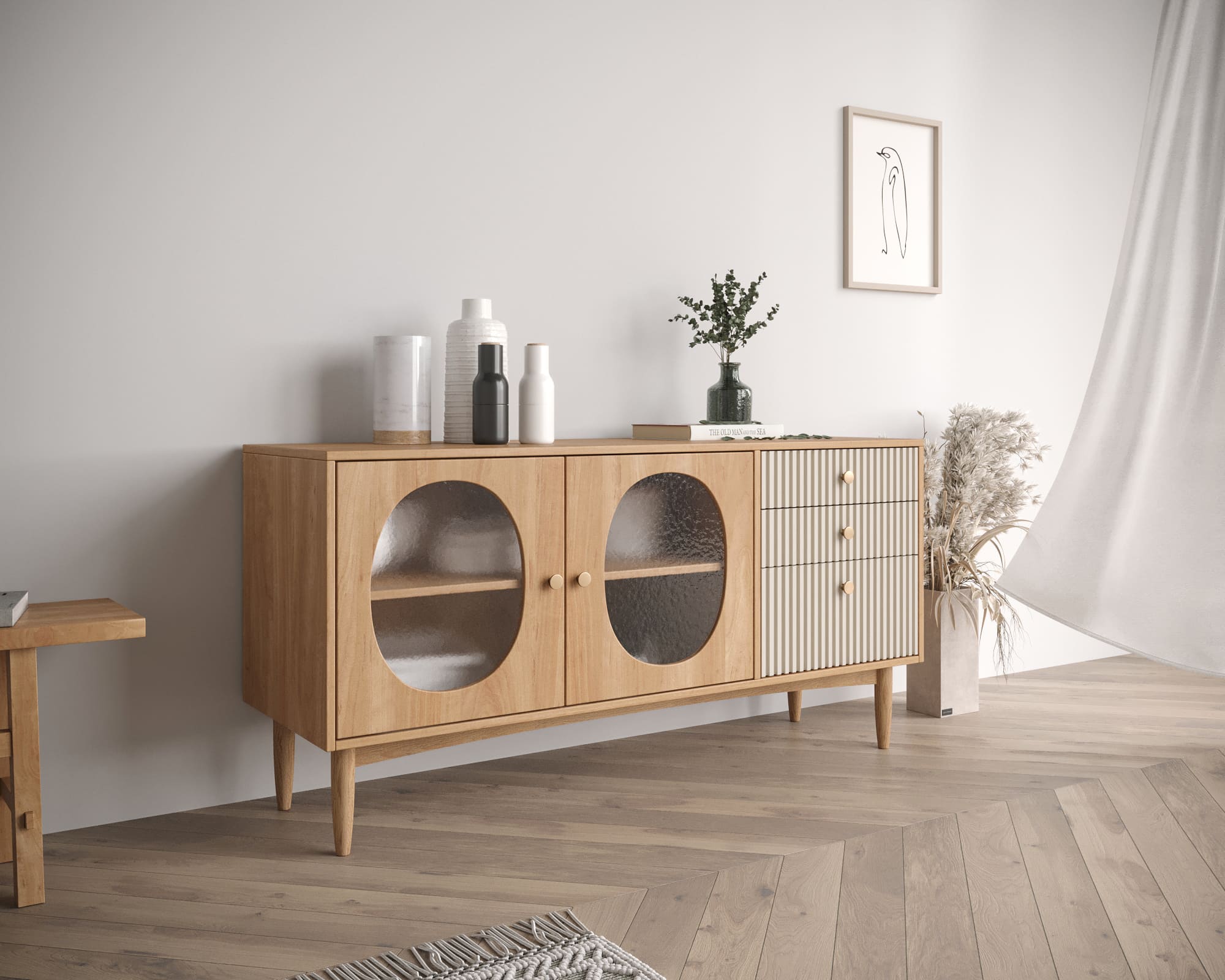 заказать Комод "Bubble" с двумя дверками и тремя ящиками арт BBL05