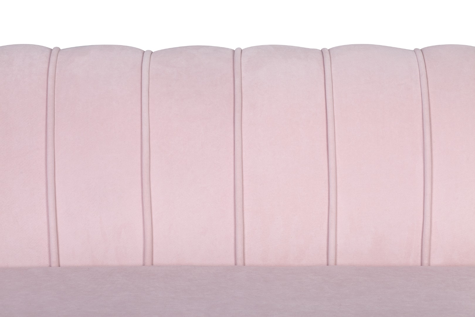 Диван ракушка Pearl Double Pink на черных ножках в интерьере