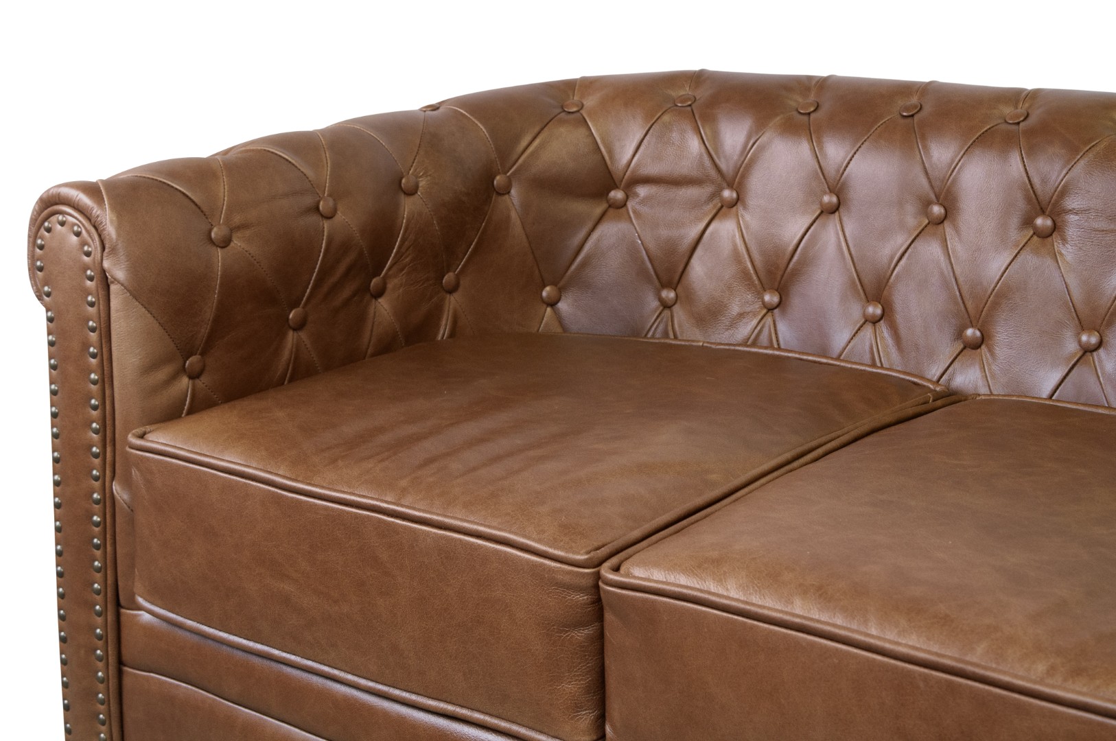 Кожаный диван лофт Karo Brown leather 2S в интерьере в Москве Кожаный диван лофт Karo Brown leather 2S в интерьере