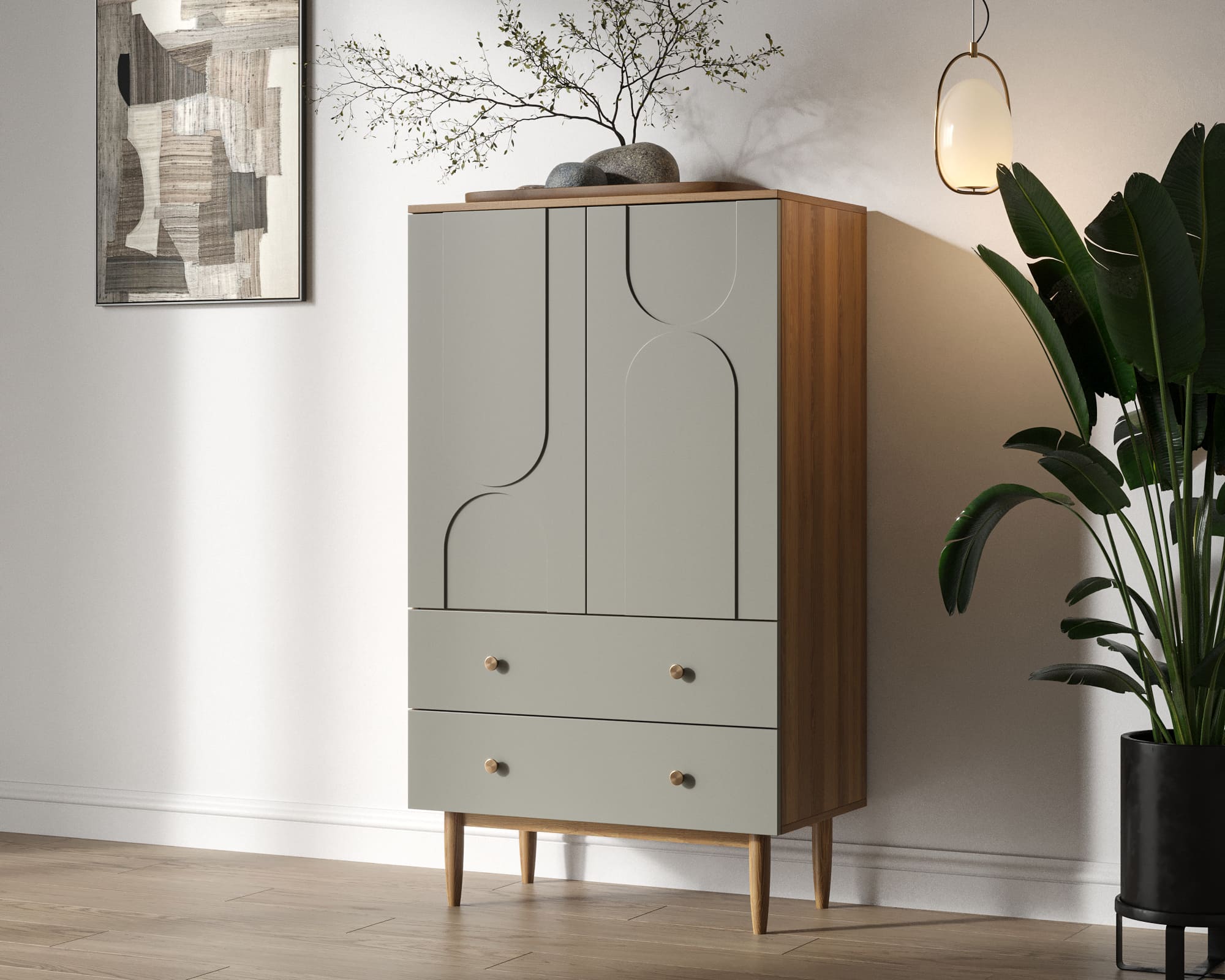 заказать Комод с двумя дверками и двумя ящиками "Arka" AR14-F2 в Москве заказать Комод с двумя дверками и двумя ящиками "Arka" AR14-F2