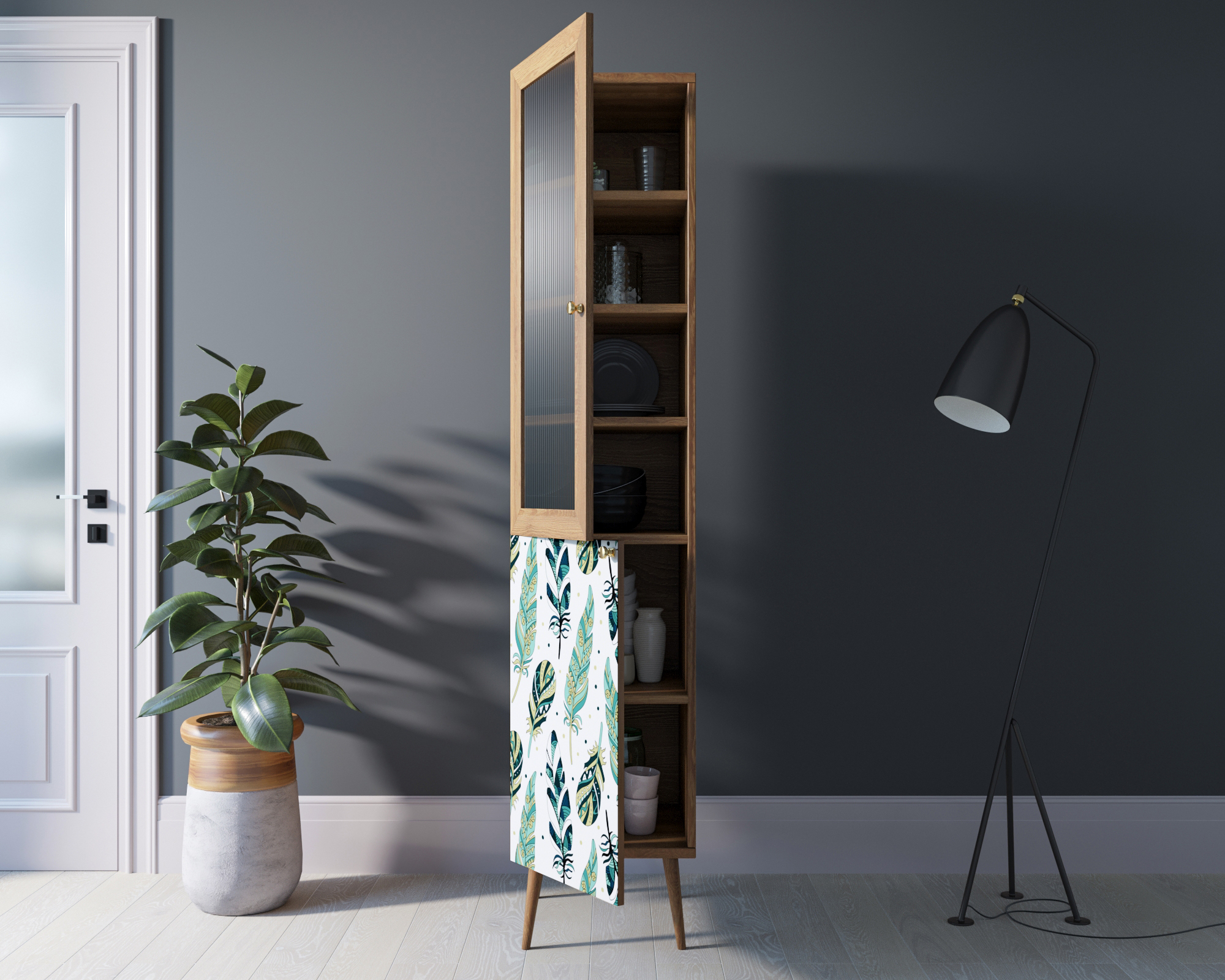 купить Буфет "Berber" узкий принт 44 арт BB39/Print_44