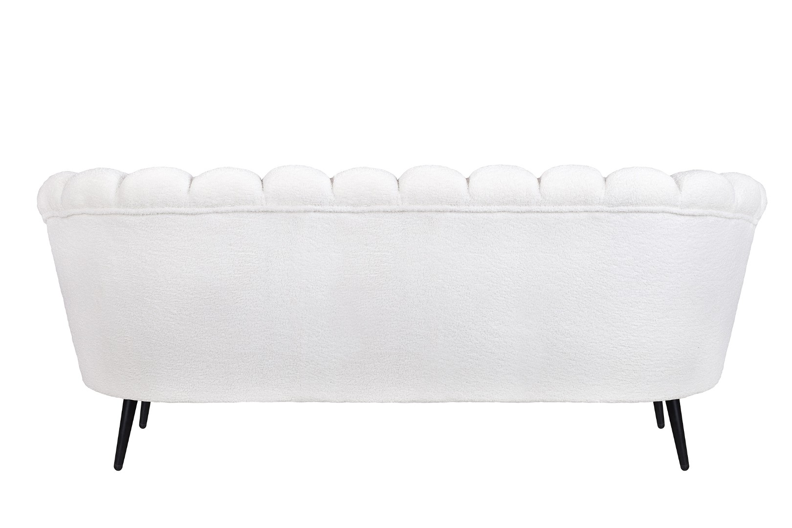 Диван ракушка для гостиниц Pearl Triple Boucle на черных ножках в интернет-магазине