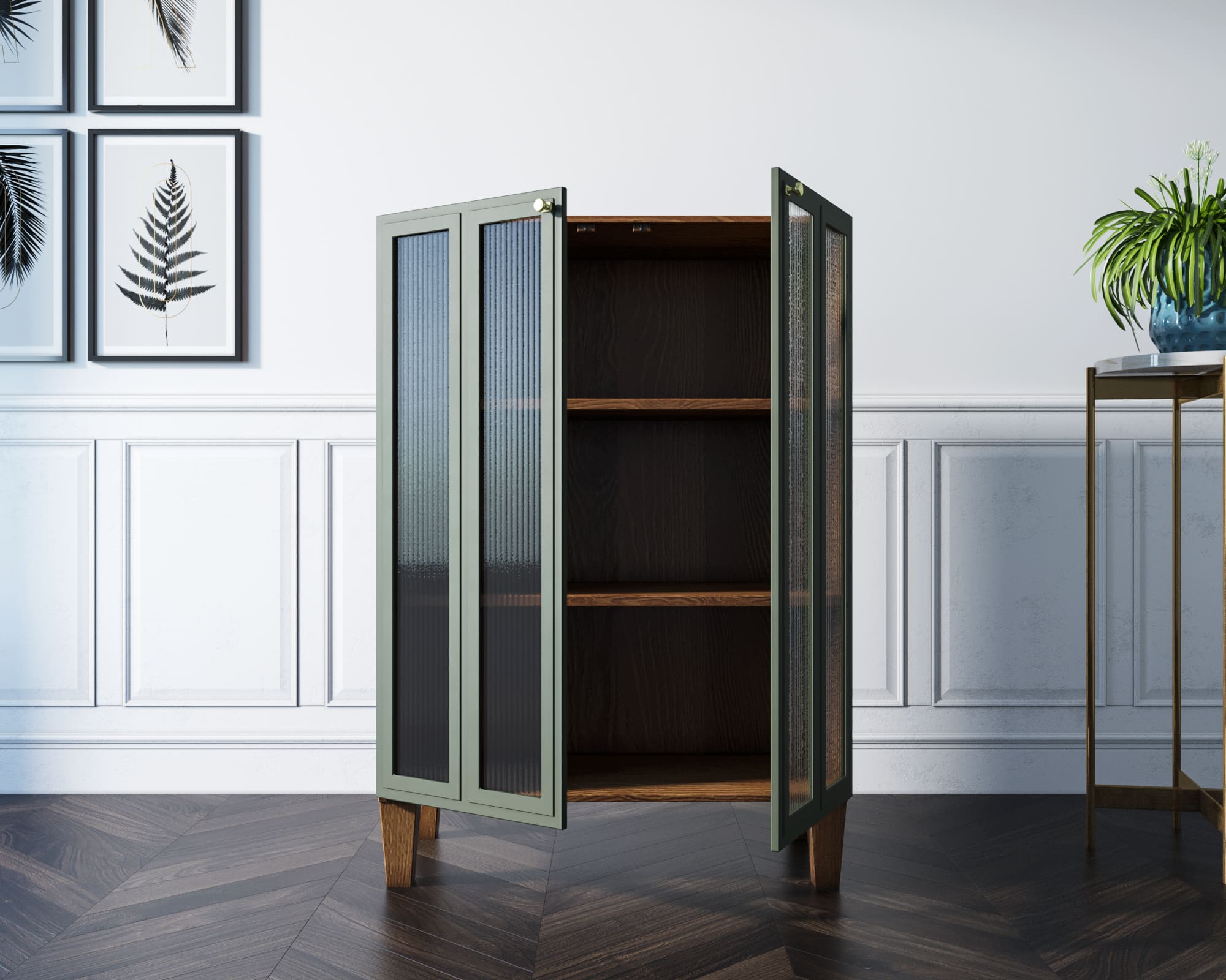 купить Шкаф-буфет "Andersen" малый с рифлеными стеклами арт AN18/1 в Москве купить Шкаф-буфет "Andersen" малый с рифлеными стеклами арт AN18/1