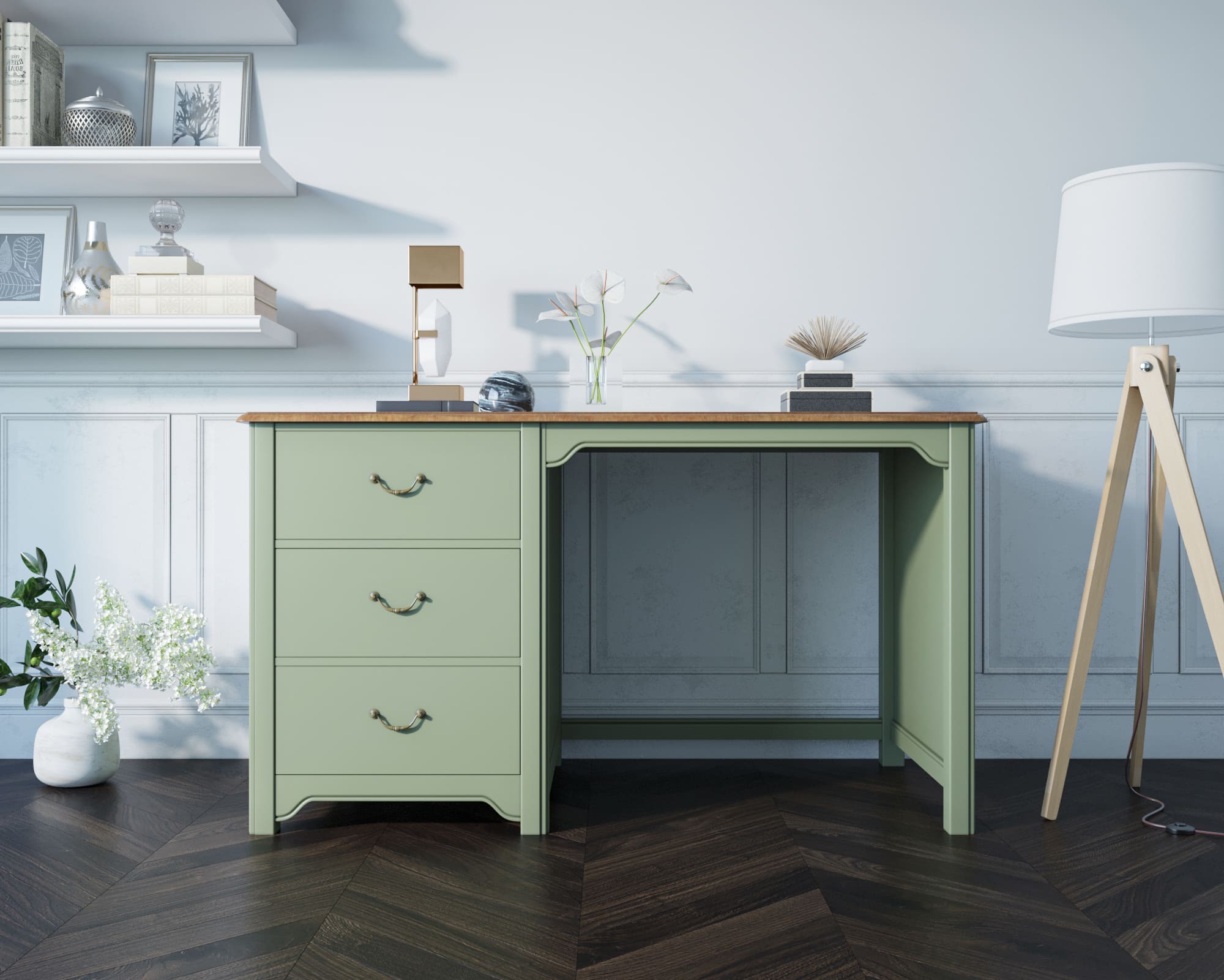 заказать Рабочий стол с ящиками "Olivia" арт GB3002