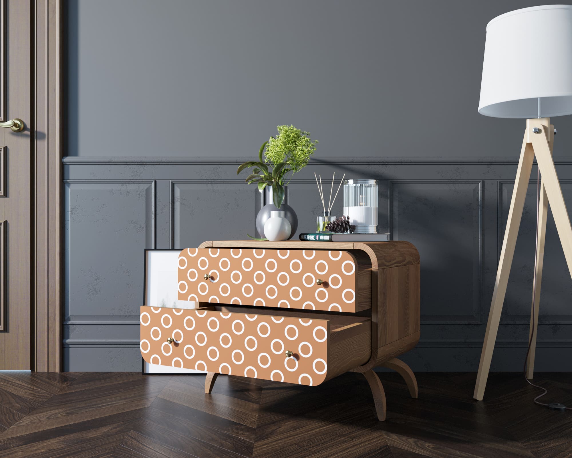 купить Комод "Ellipse Print" с двумя ящиками принт 3 арт EL02/print_3 в Москве купить Комод "Ellipse Print" с двумя ящиками принт 3 арт EL02/print_3