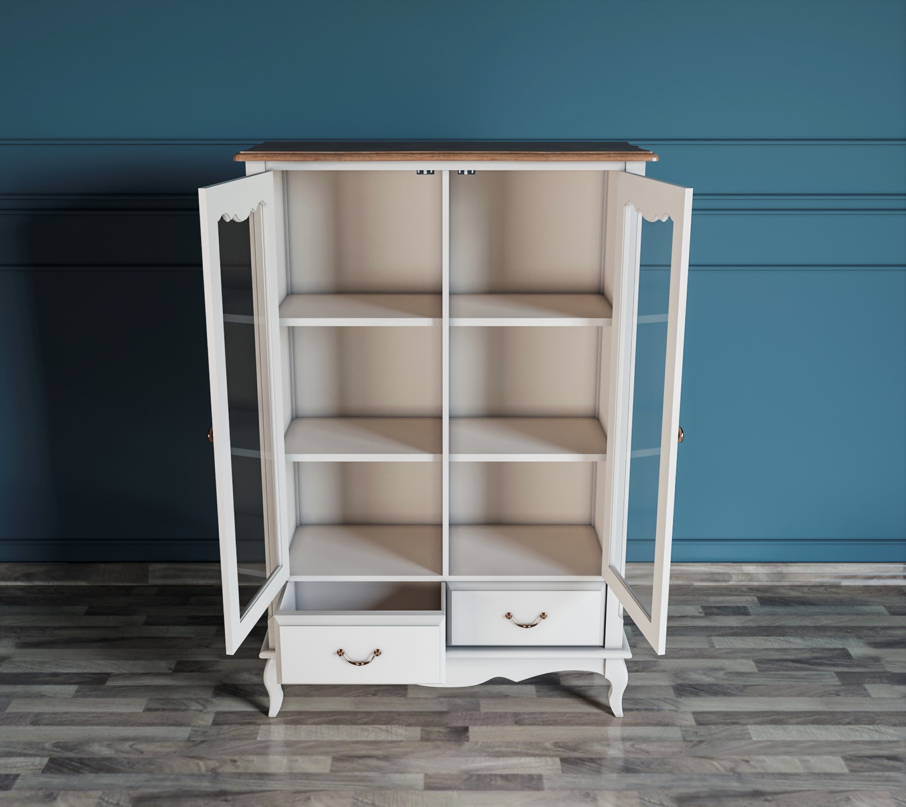 купить Шкаф "Leontina" для посуды низкий с ящиками арт ST9355/2 в Москве купить Шкаф "Leontina" для посуды низкий с ящиками арт ST9355/2