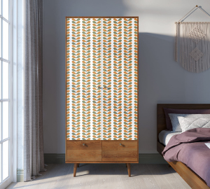 Шкаф двухстворчатый "Berber" принт 23 арт BB16/Print_23