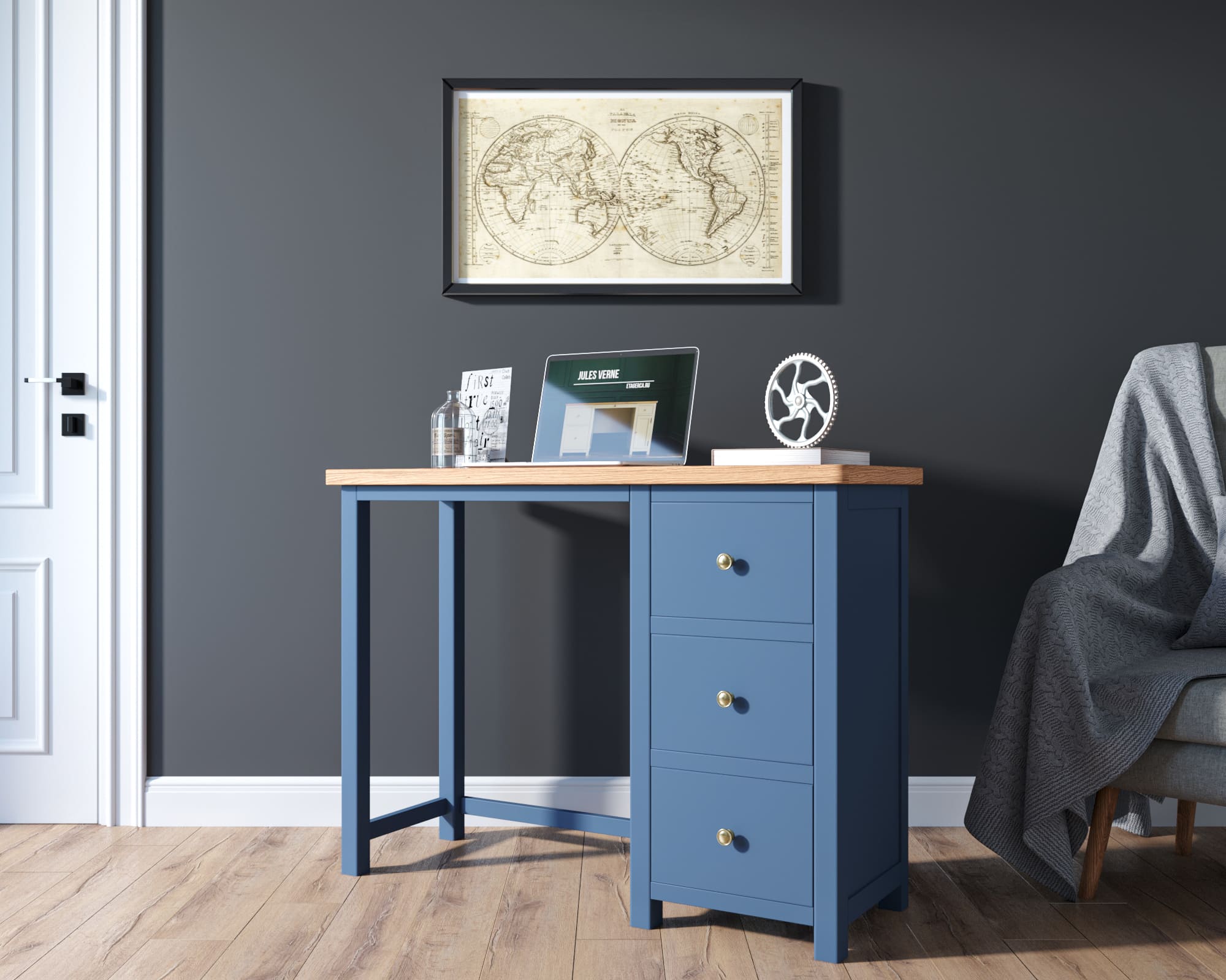 заказать Малый рабочий стол "Jules Verne" арт JV48ETGB в Москве заказать Малый рабочий стол "Jules Verne" арт JV48ETGB